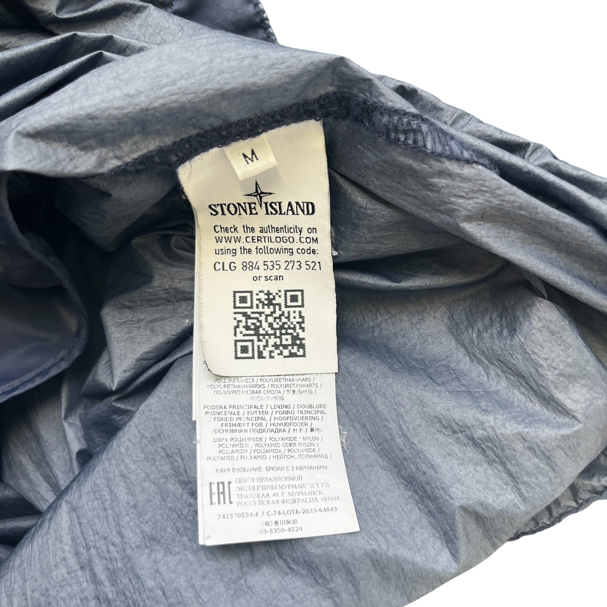 Men's Lucido-Tc Packable Trench Jacket Blue Size M