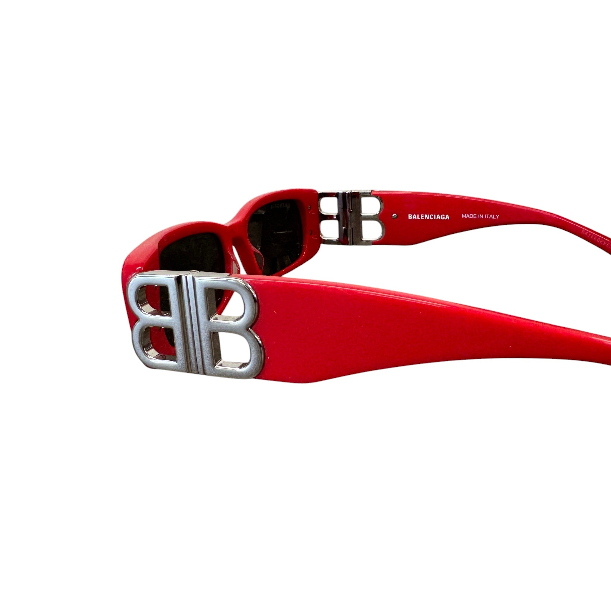 Women's Bb0096S Rectangle Sunglasses Red