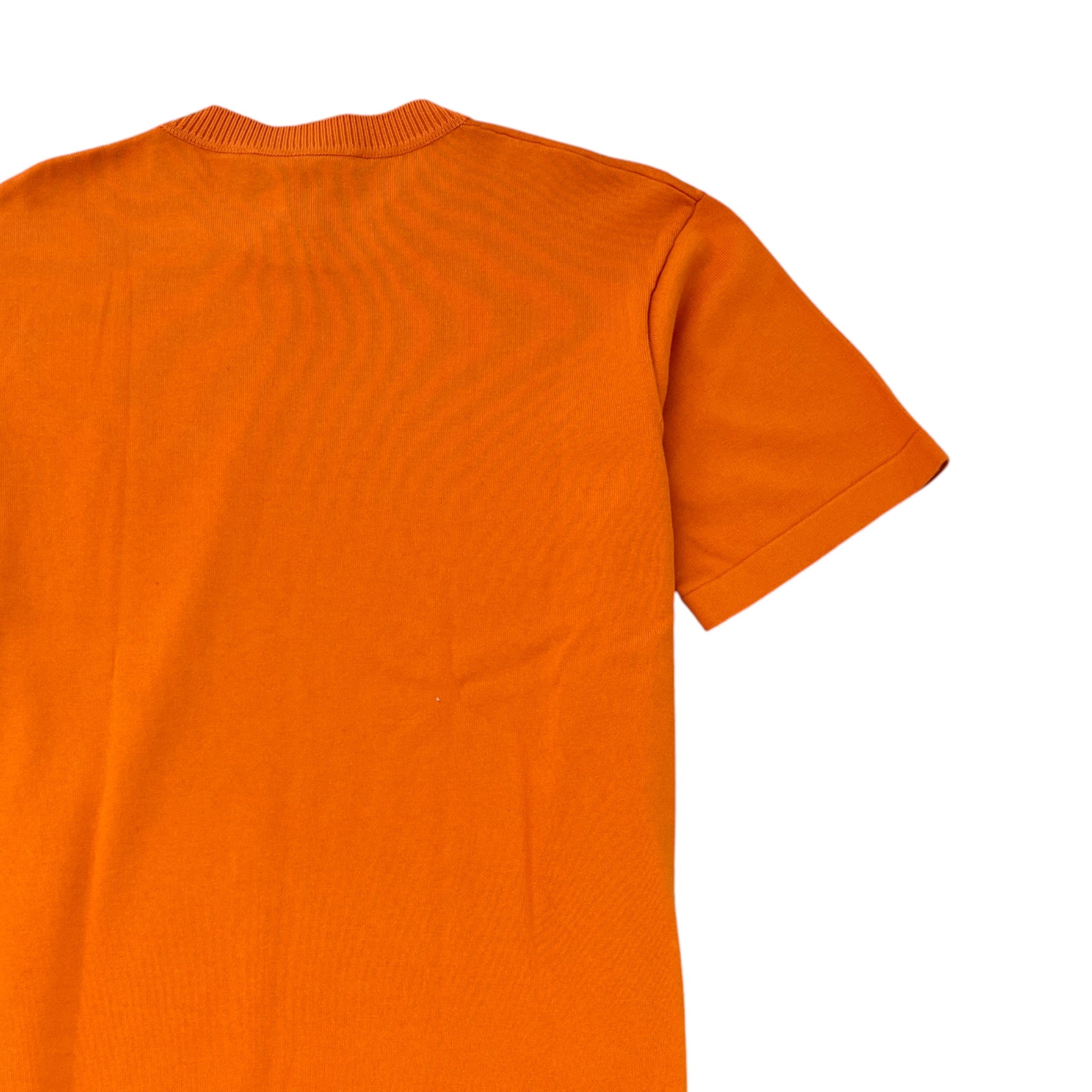 Men's Embroidered Signature T-Shirt Orange Size XL