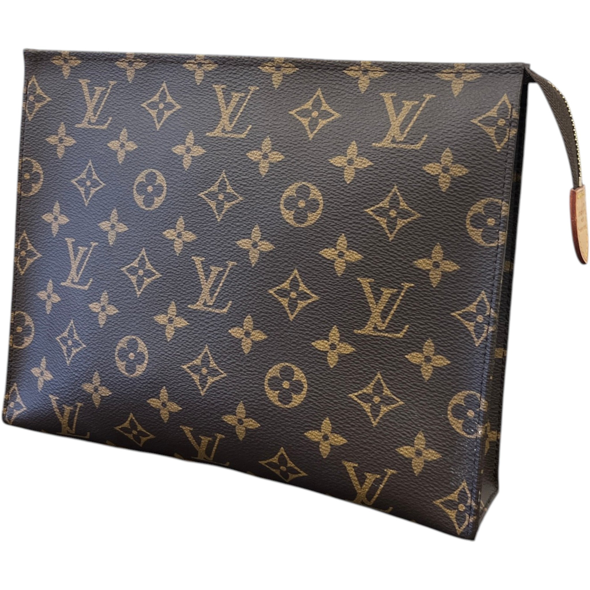 Women's Monogram Poche Toilette 26 Pouch Brown