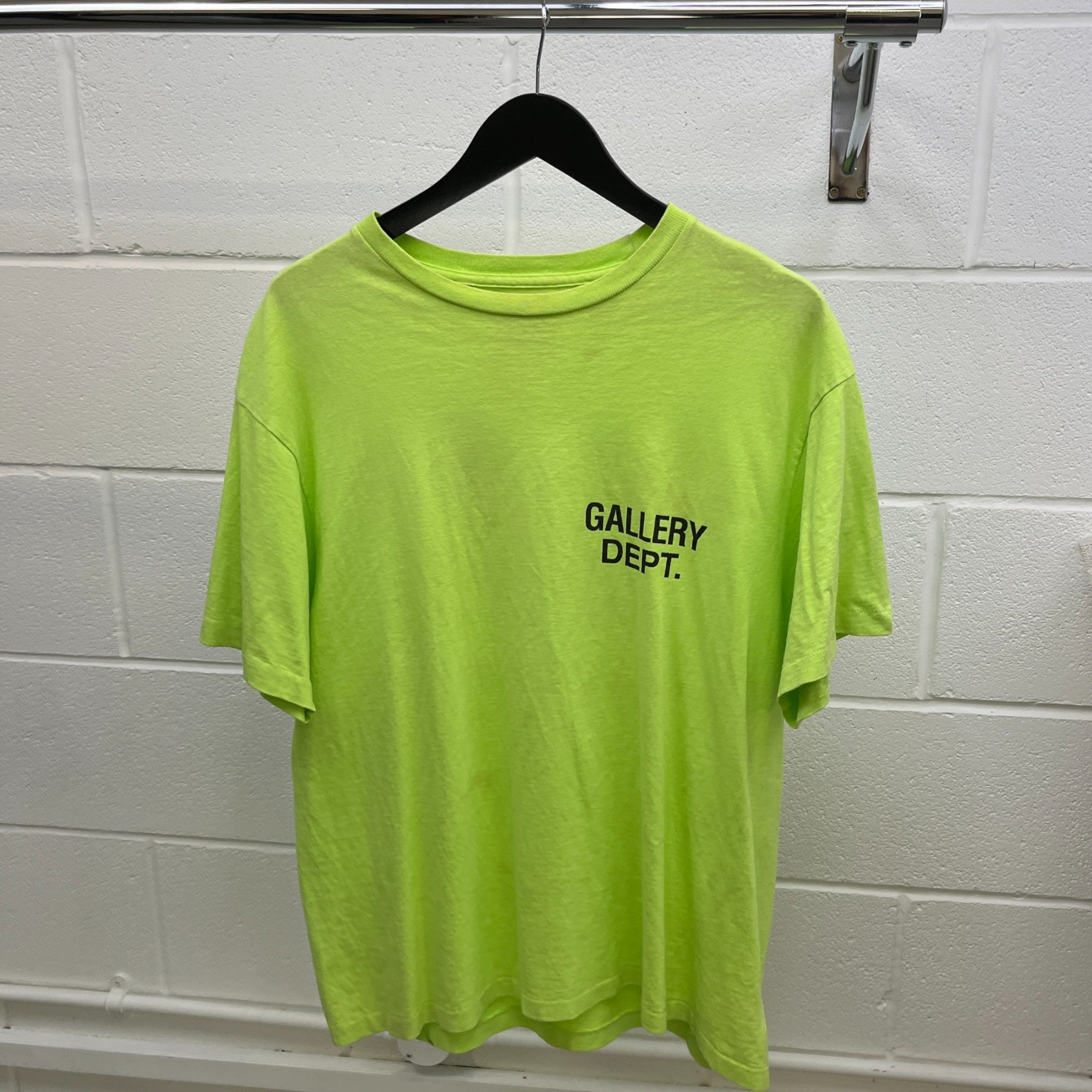 Men's Souvenir Neon T-Shirt Green Size L