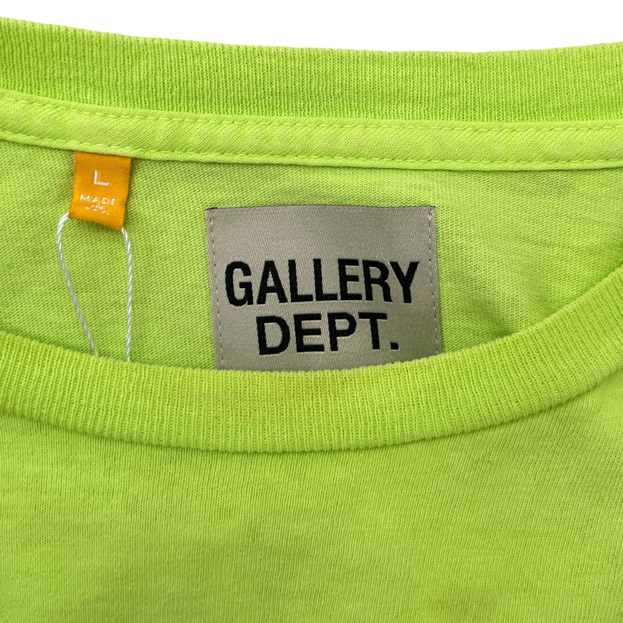 Men's Souvenir Neon T-Shirt Green Size L
