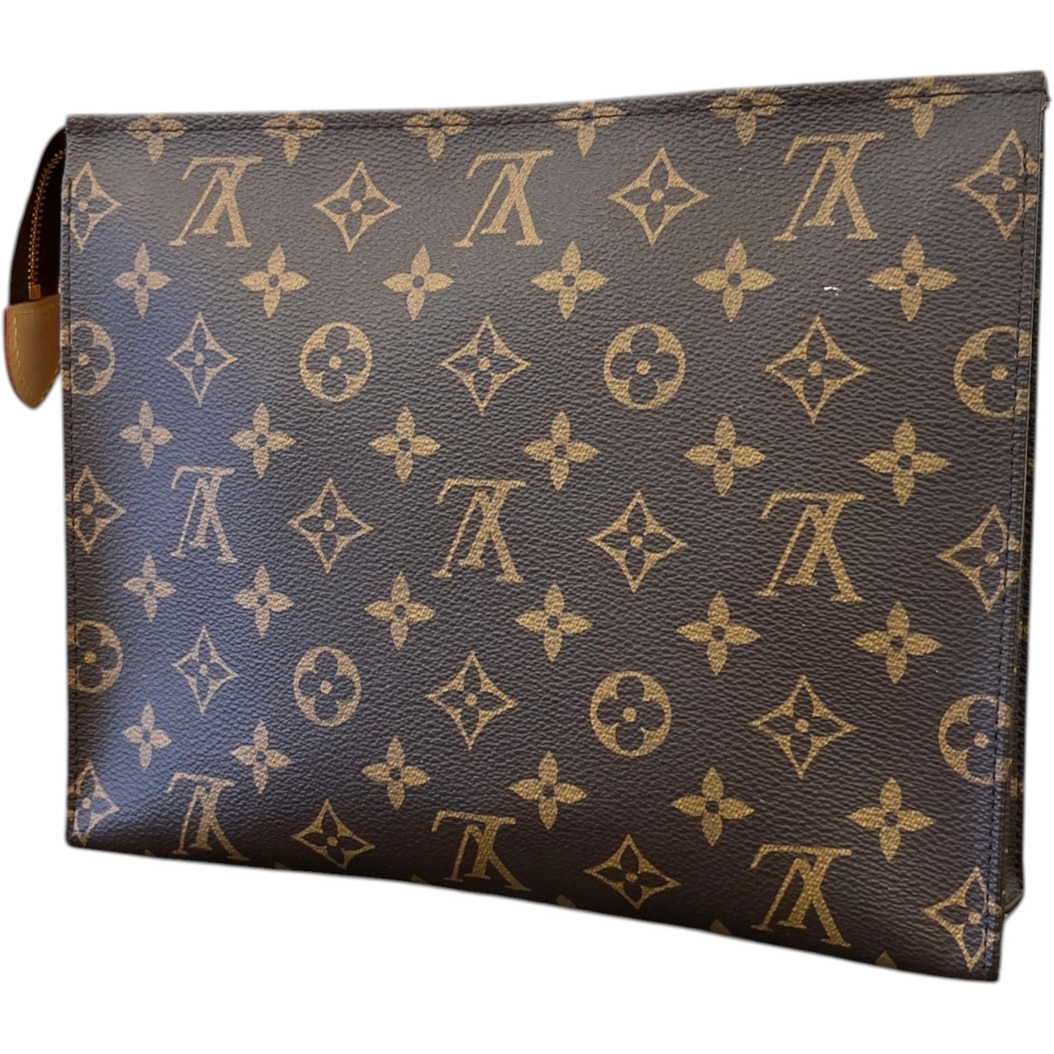 Women's Monogram Poche Toilette 26 Pouch Brown
