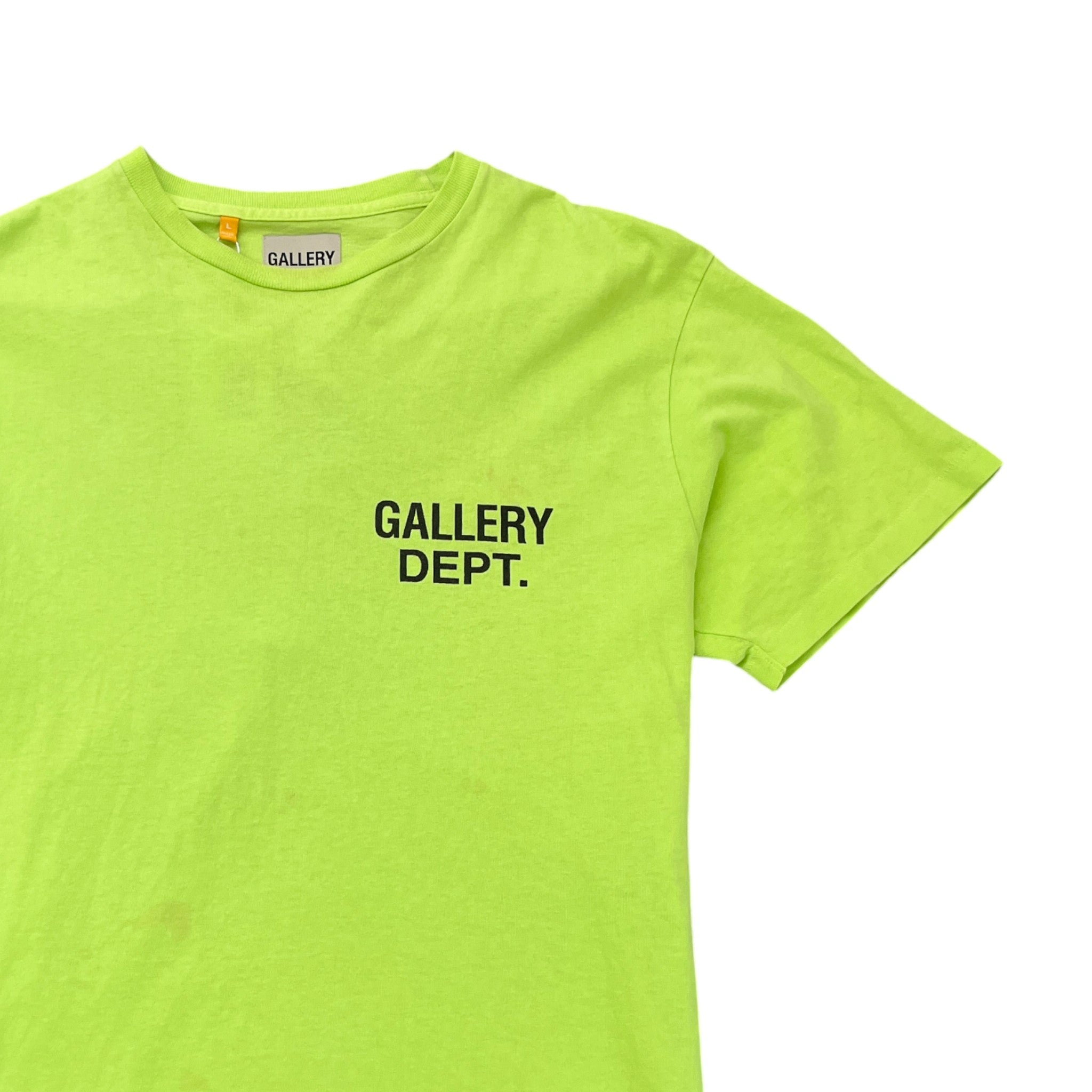 Men's Souvenir Neon T-Shirt Green Size L