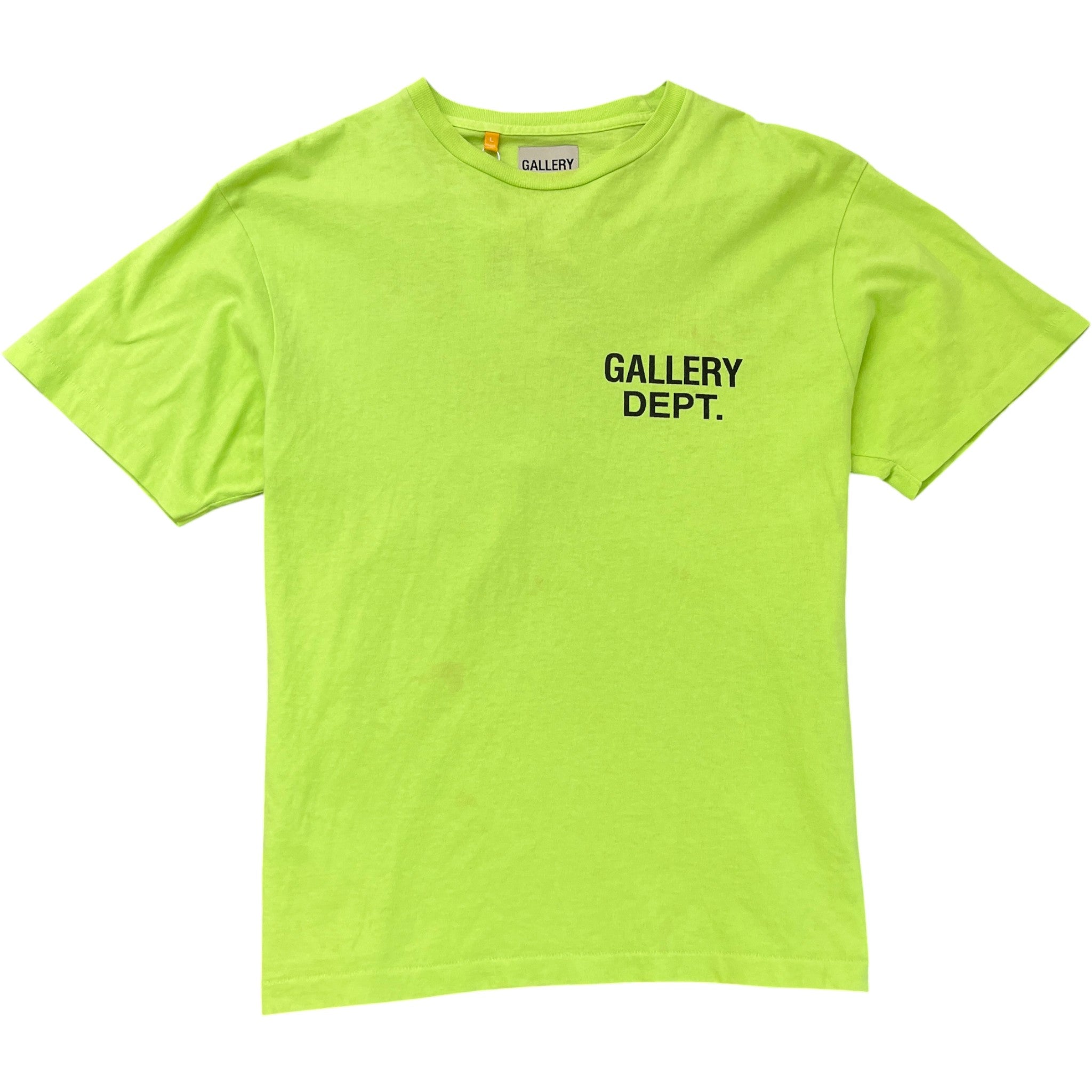 Men's Souvenir Neon T-Shirt Green Size L