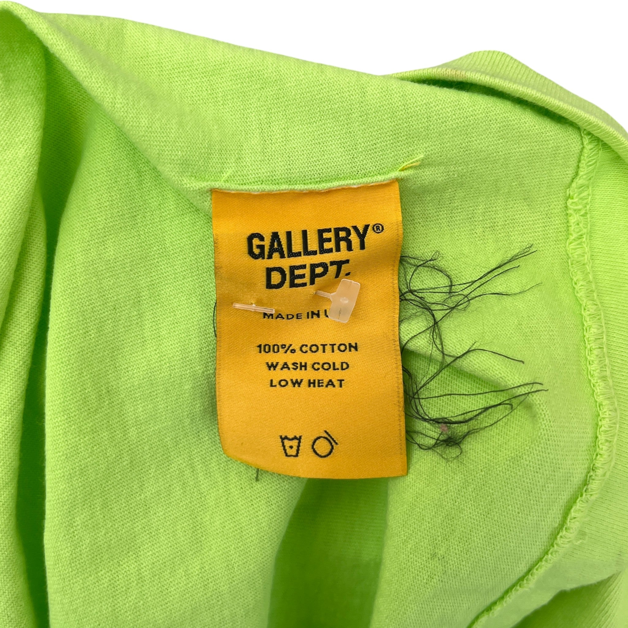 Men's Souvenir Neon T-Shirt Green Size L