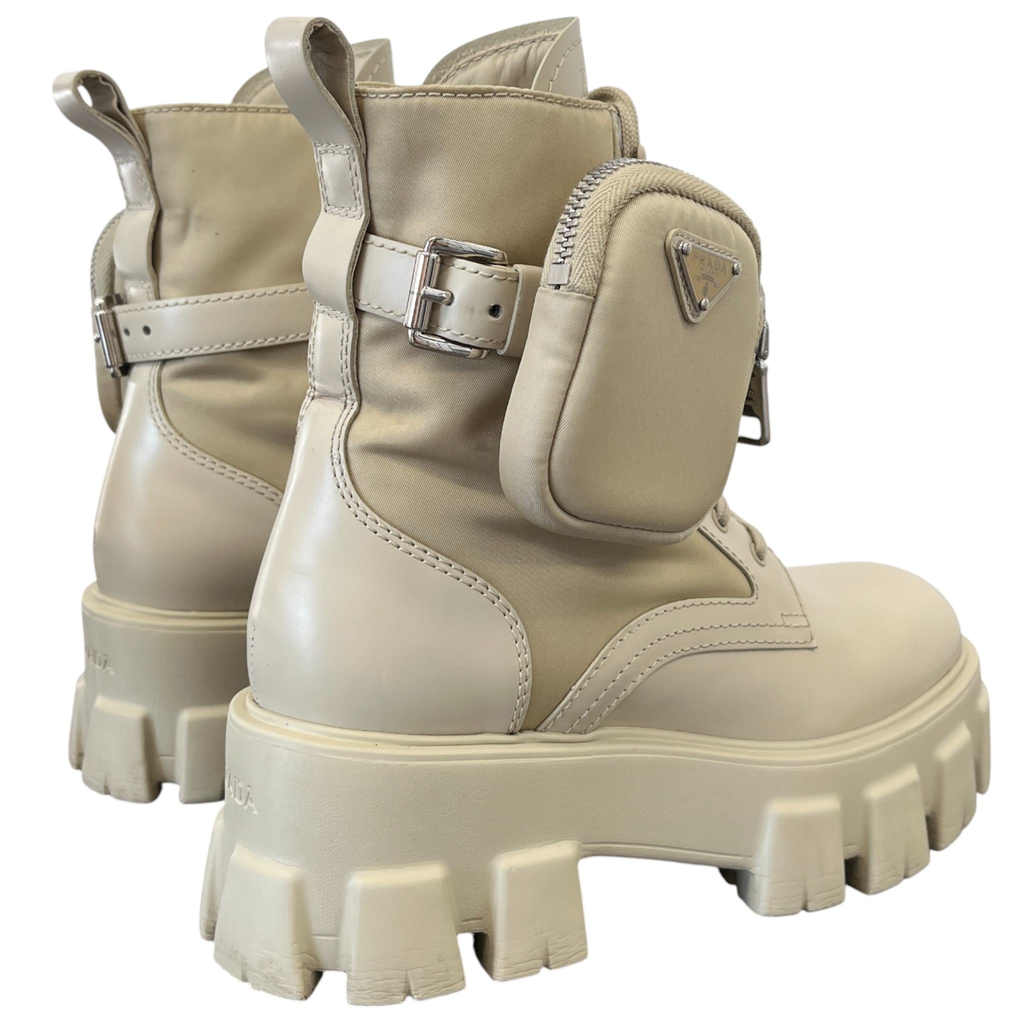 Women's Monolith Re-Nylon With Pouch Boots Cream Size EU 36.5 / UK 3.5
