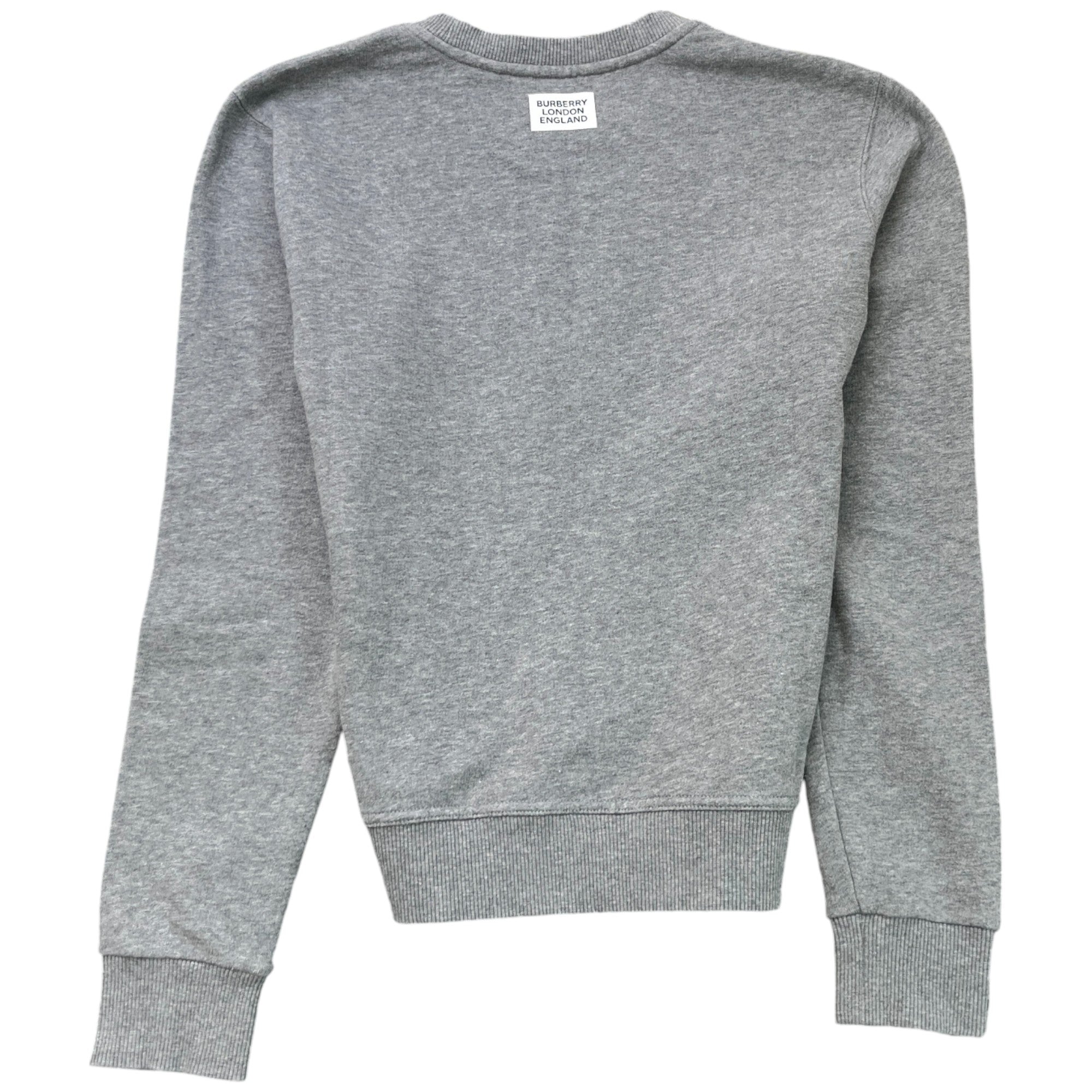 Men's Logo Print Jumper Grey Size S