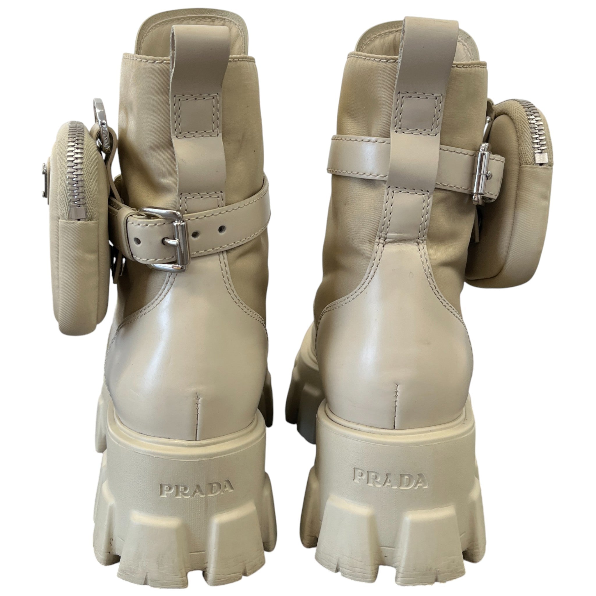 Women's Monolith Re-Nylon With Pouch Boots Cream Size EU 36.5 / UK 3.5