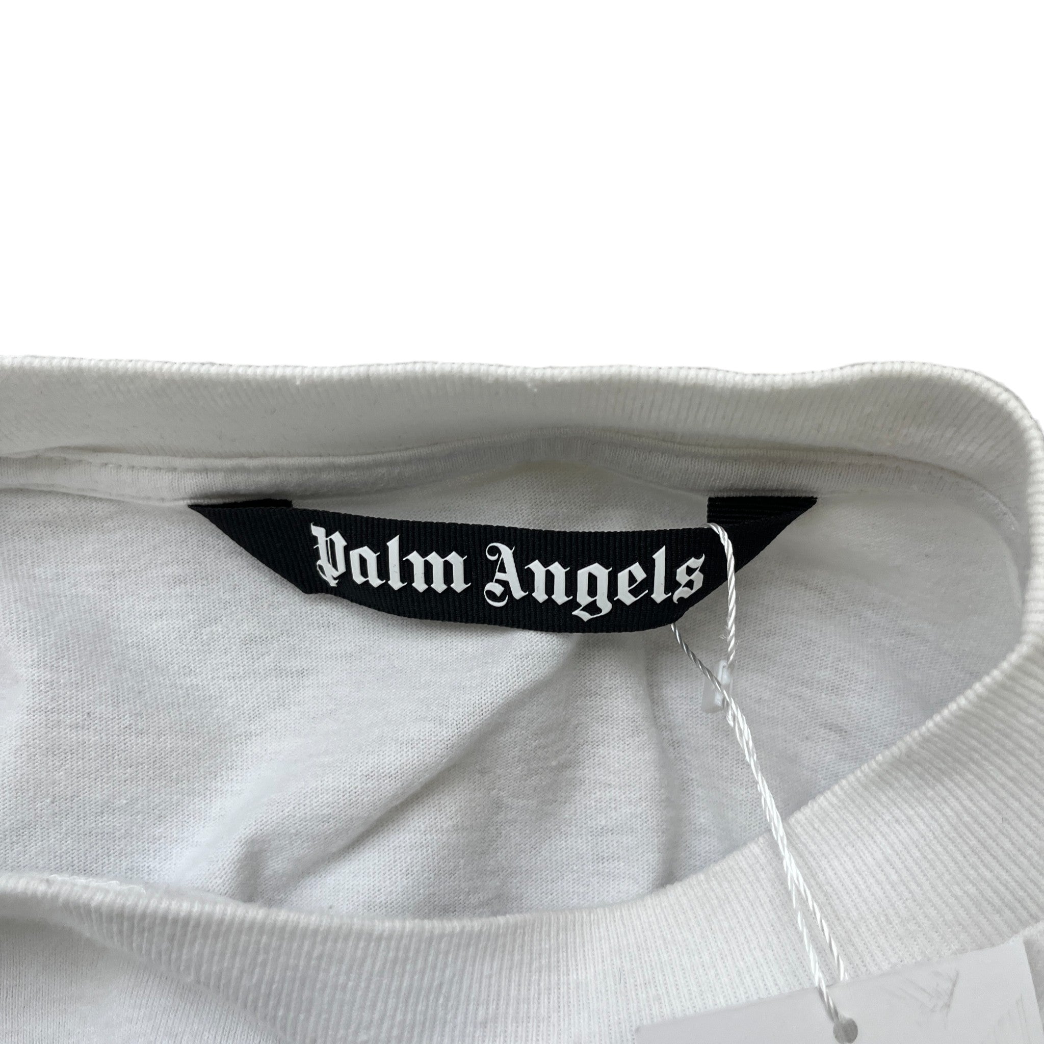 Men's Logo Print T-Shirt White Size XXL