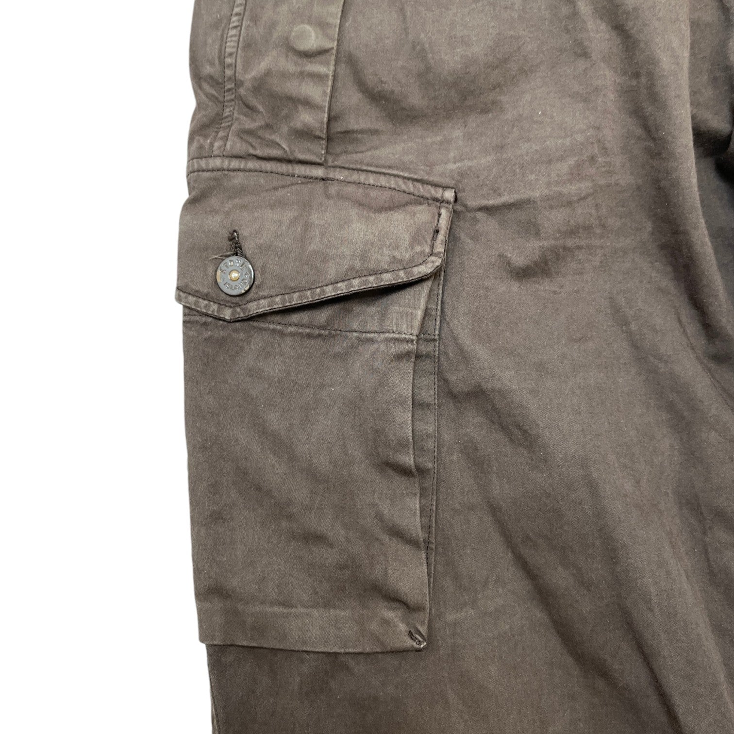 Men's Applique Logo Ghost Cargos Brown Size Waist 32"