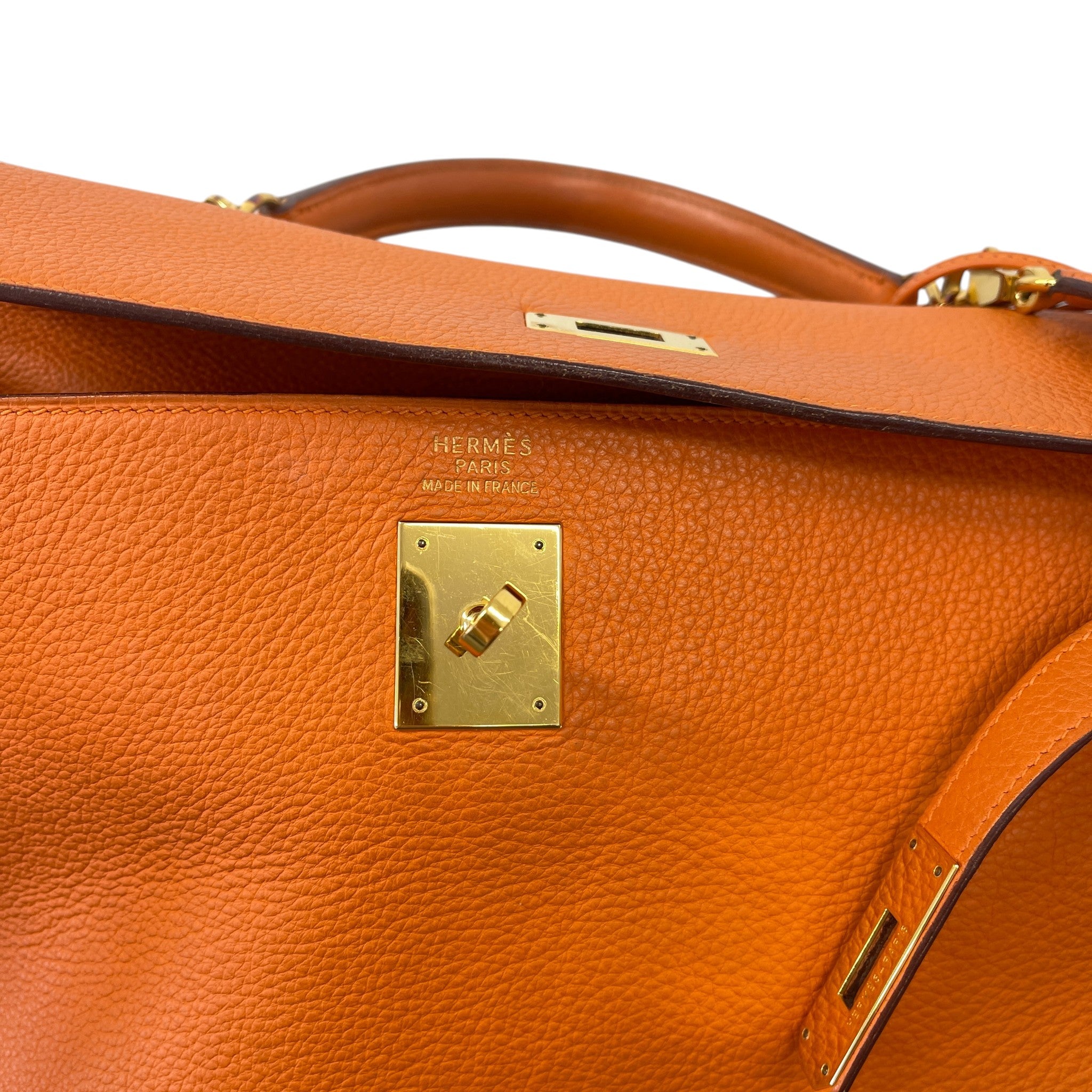 Women's Kelly 35 Clemence Bag Orange