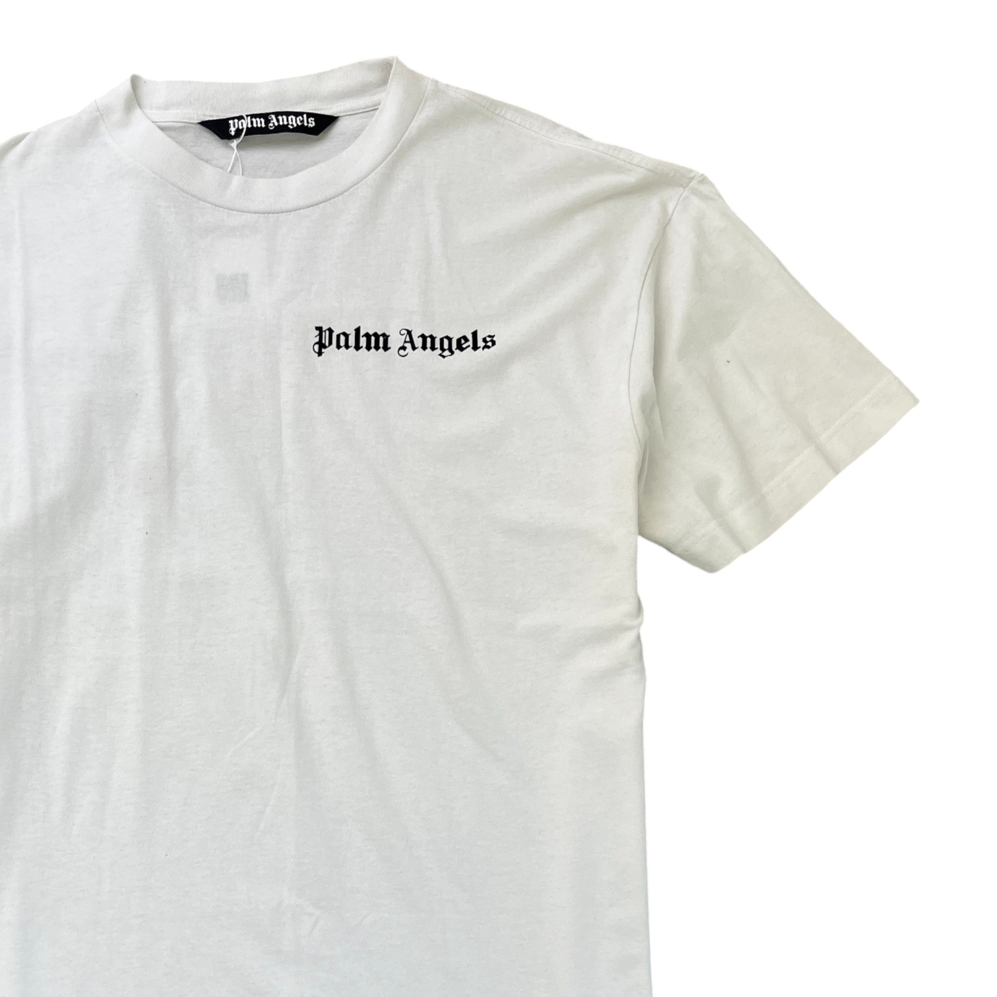 Men's Logo Print T-Shirt White Size XXL