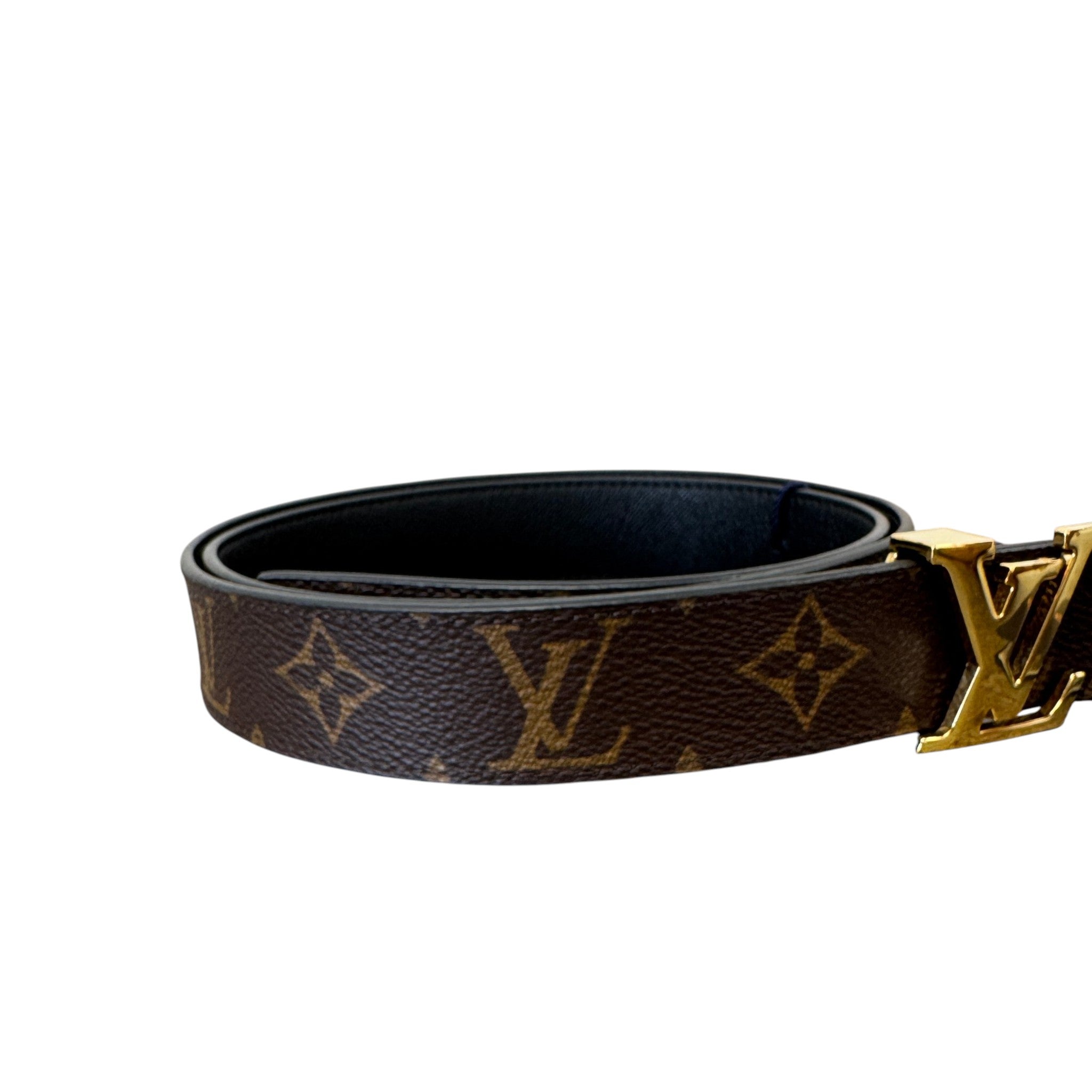 Women's Monogram Belt Brown Size Waist 36"