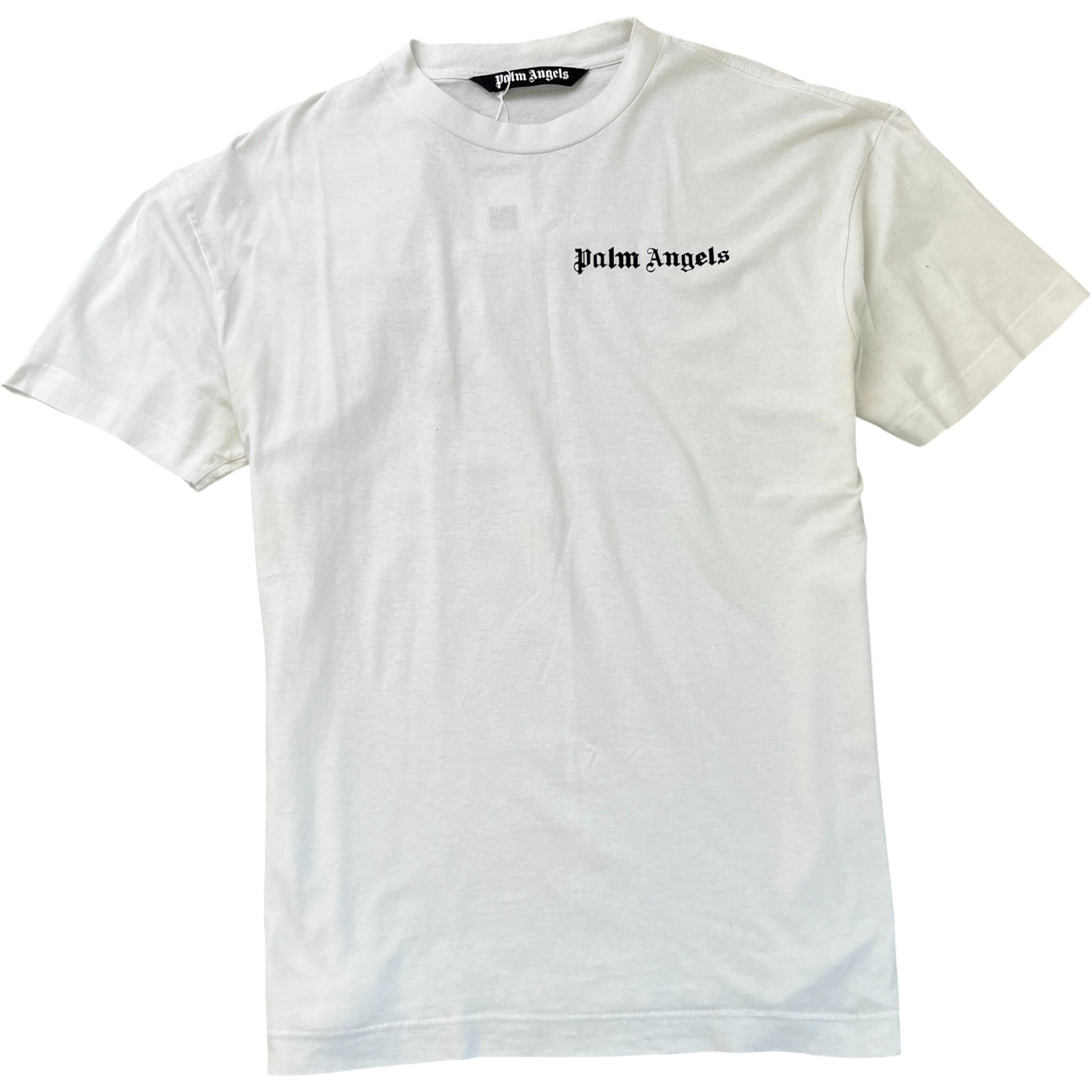 Men's Logo Print T-Shirt White Size XXL