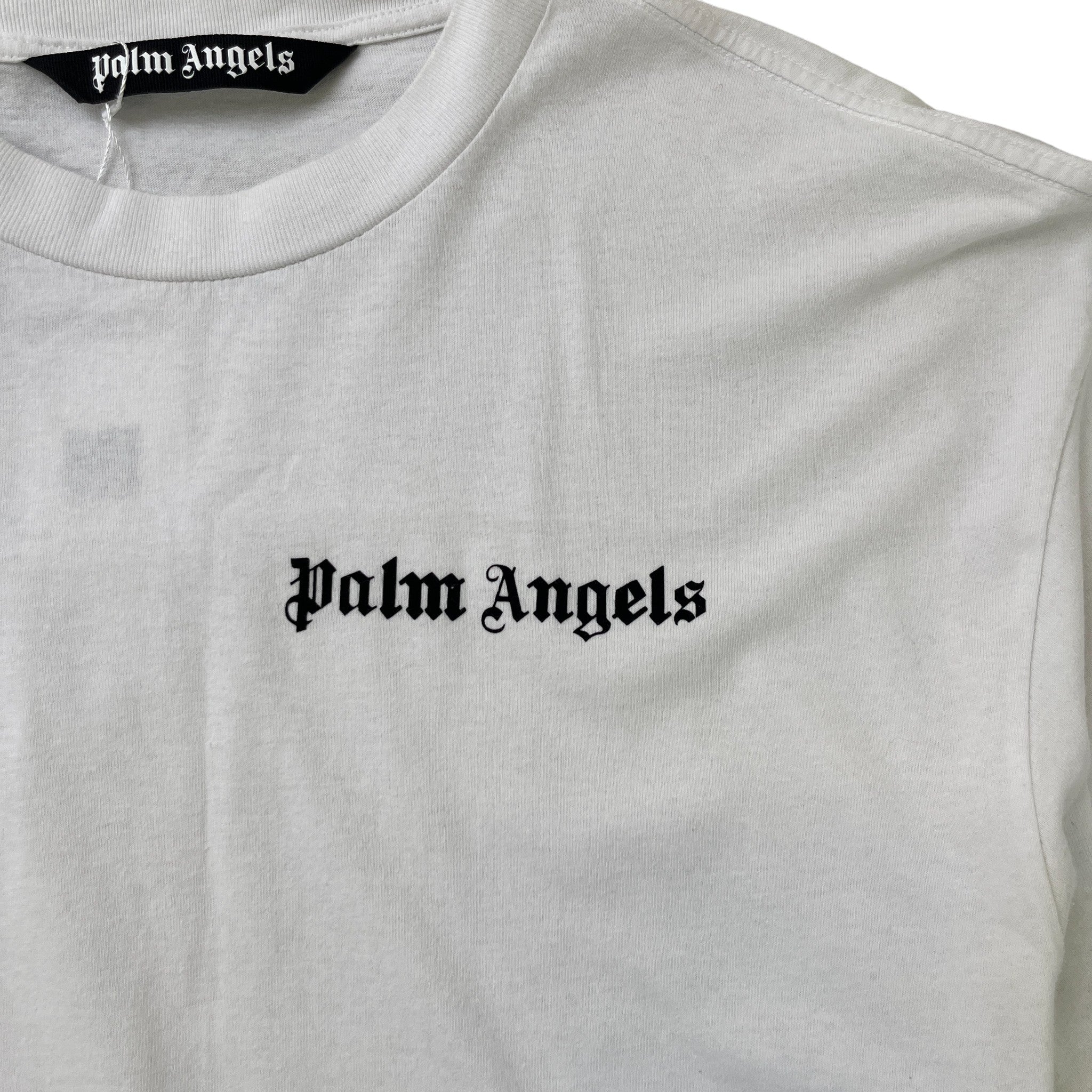 Men's Logo Print T-Shirt White Size XXL