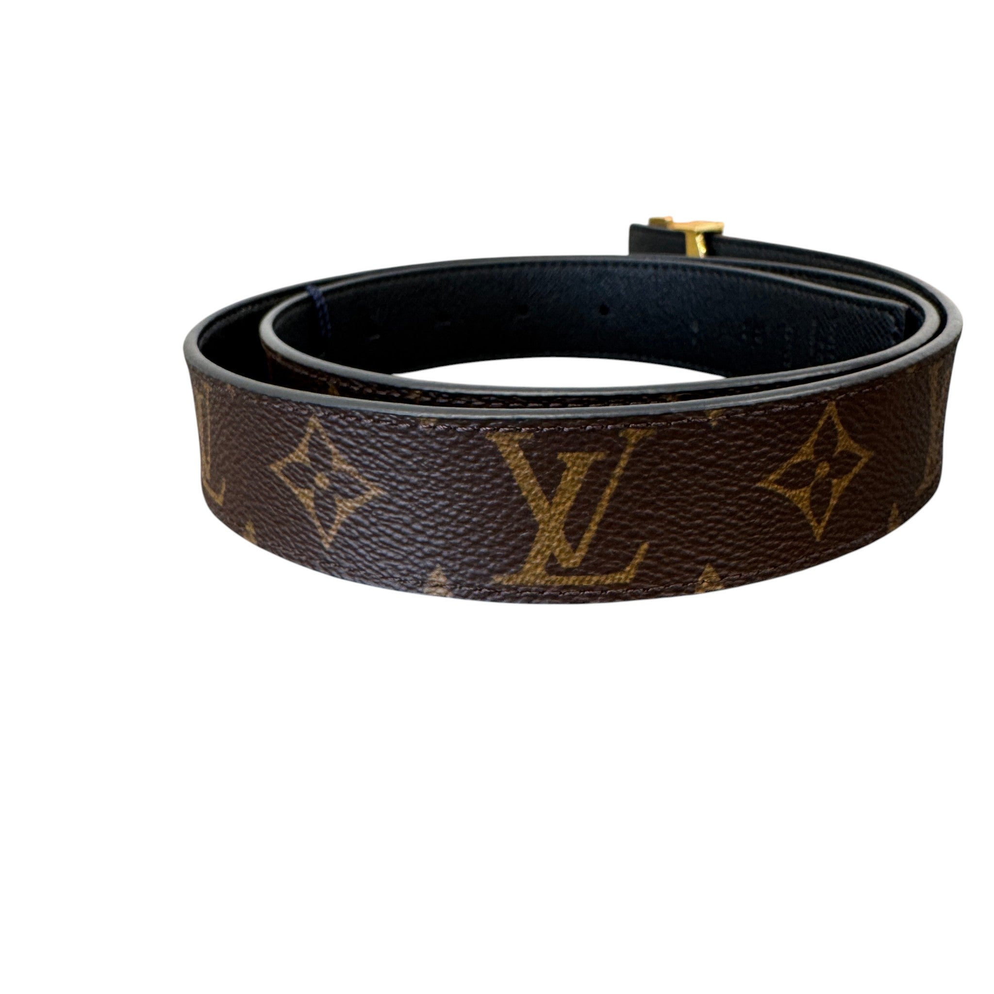 Women's Monogram Belt Brown Size Waist 36"