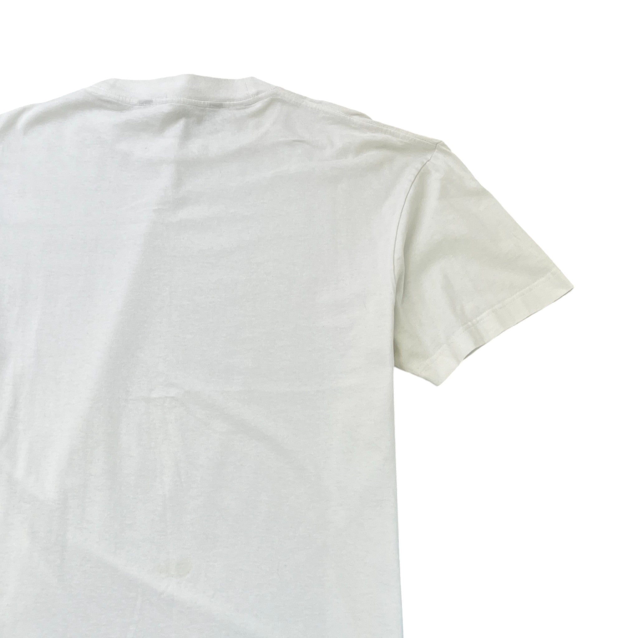 Men's Logo Print T-Shirt White Size XXL