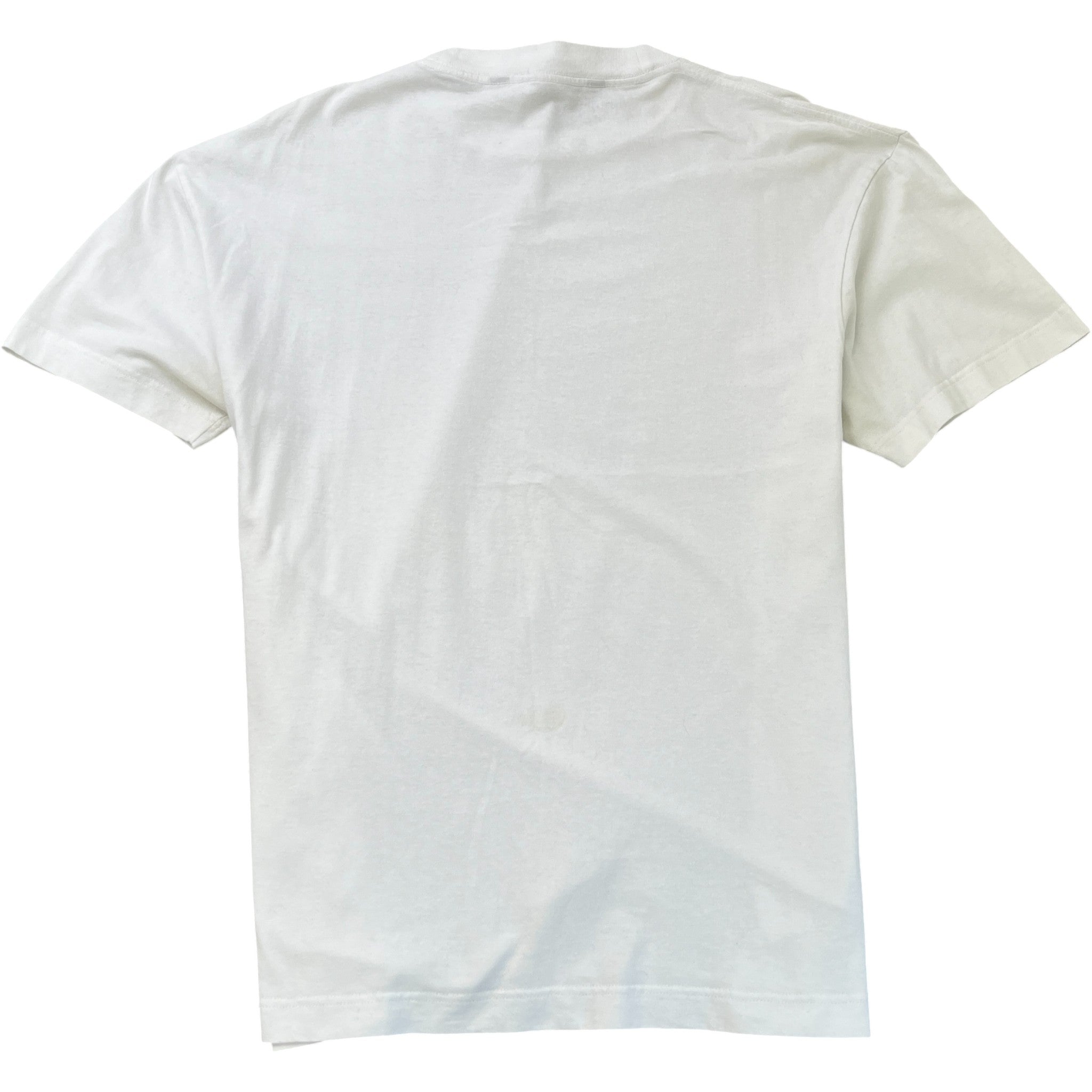 Men's Logo Print T-Shirt White Size XXL