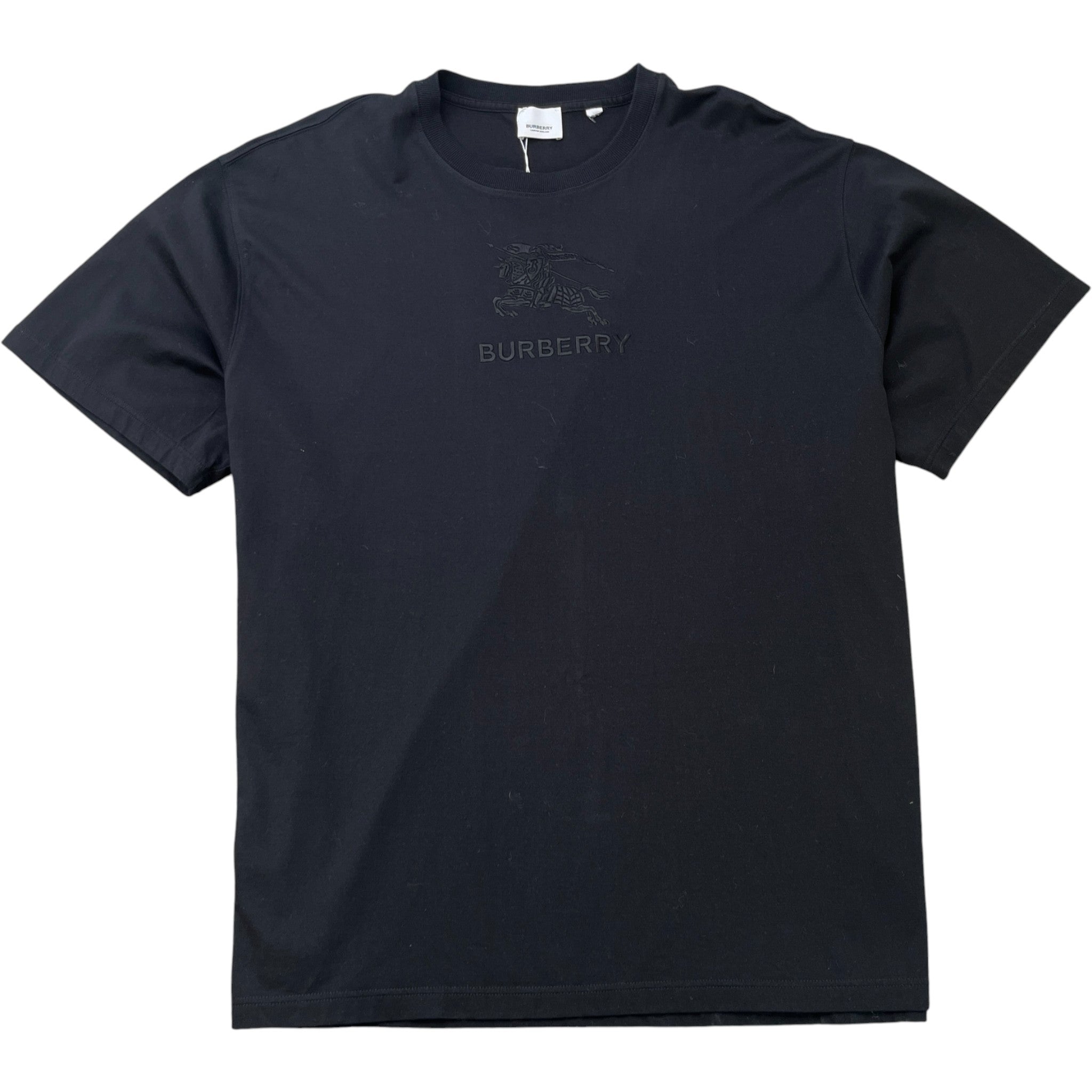 Men's Embroidered Logo T-Shirt Black Size XXL