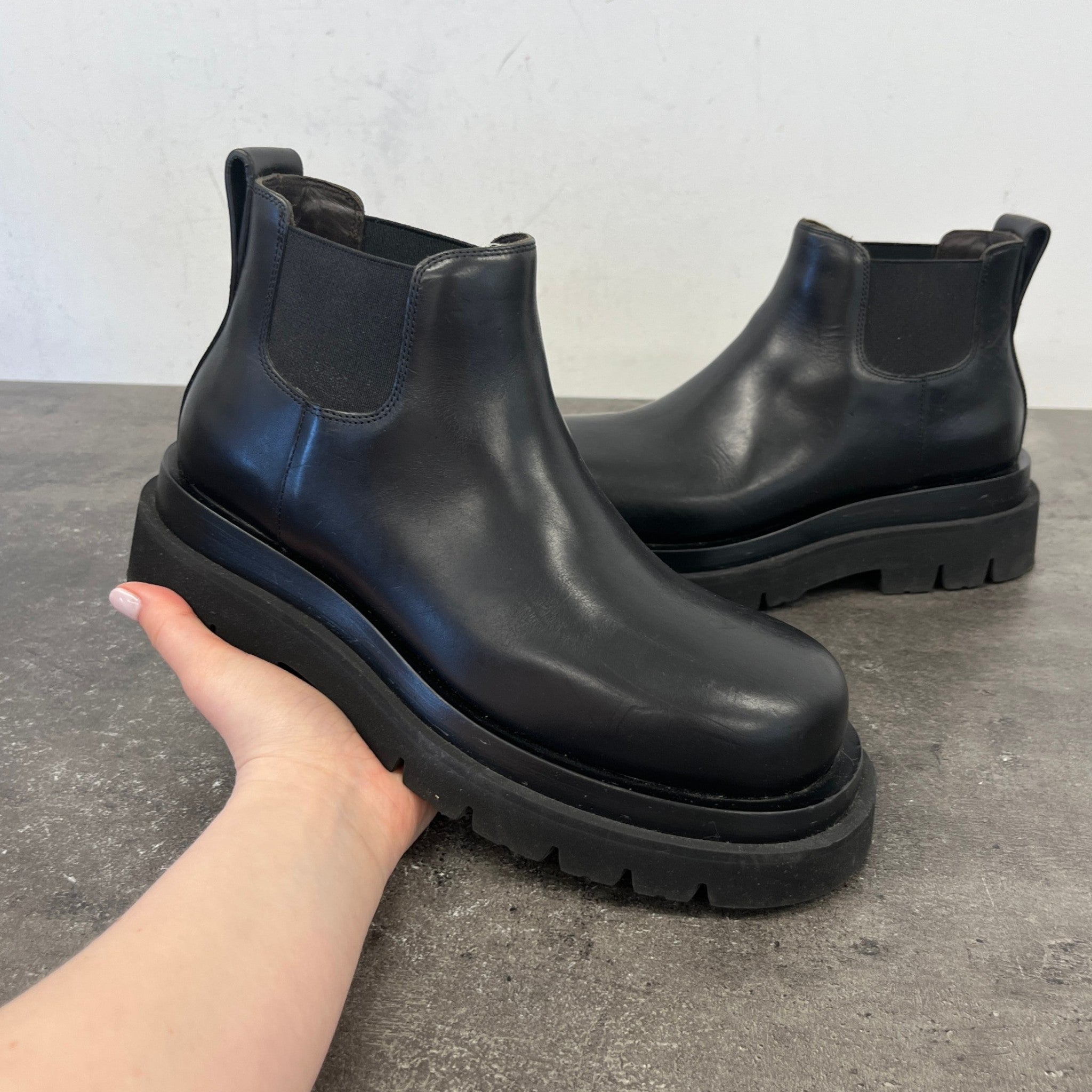Women's Lug Chelsea Ankle Boots Black Size EU 37.5 / UK 4.5