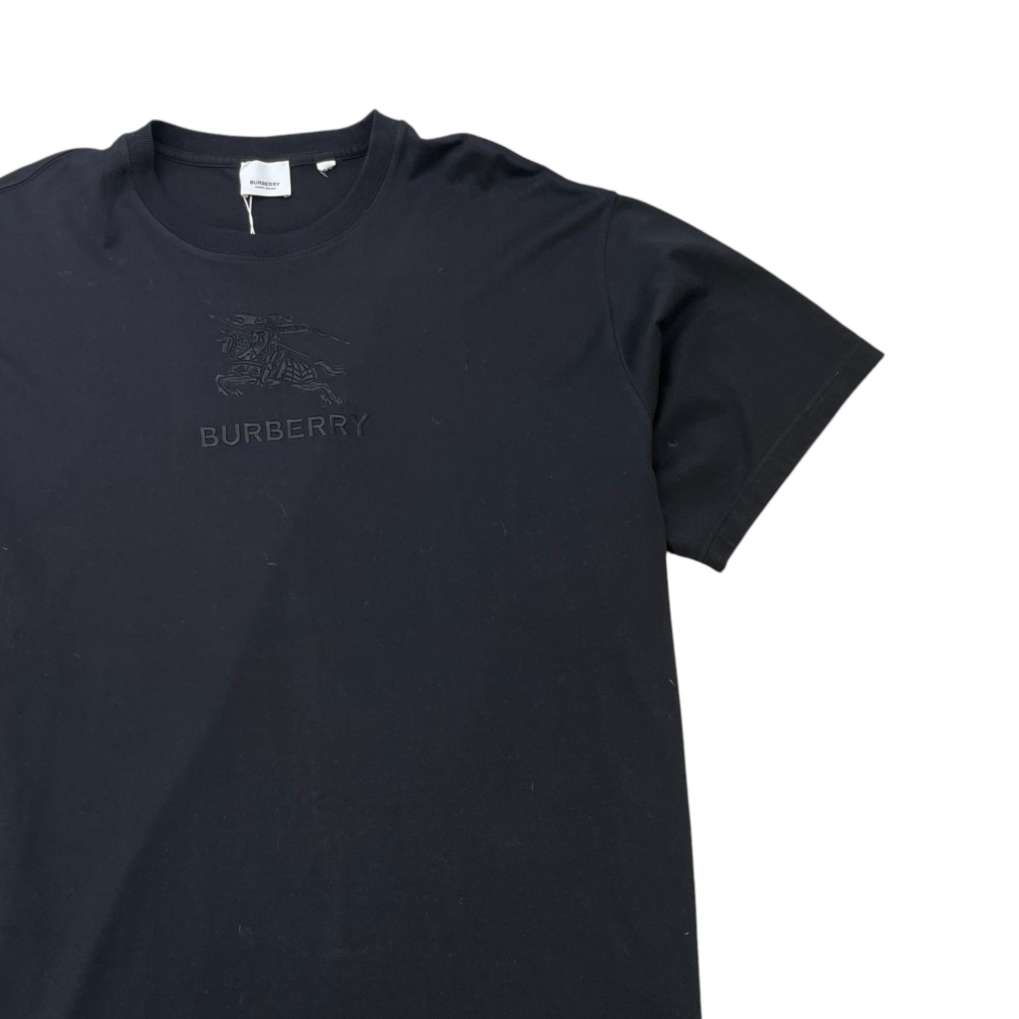 Men's Embroidered Logo T-Shirt Black Size XXL