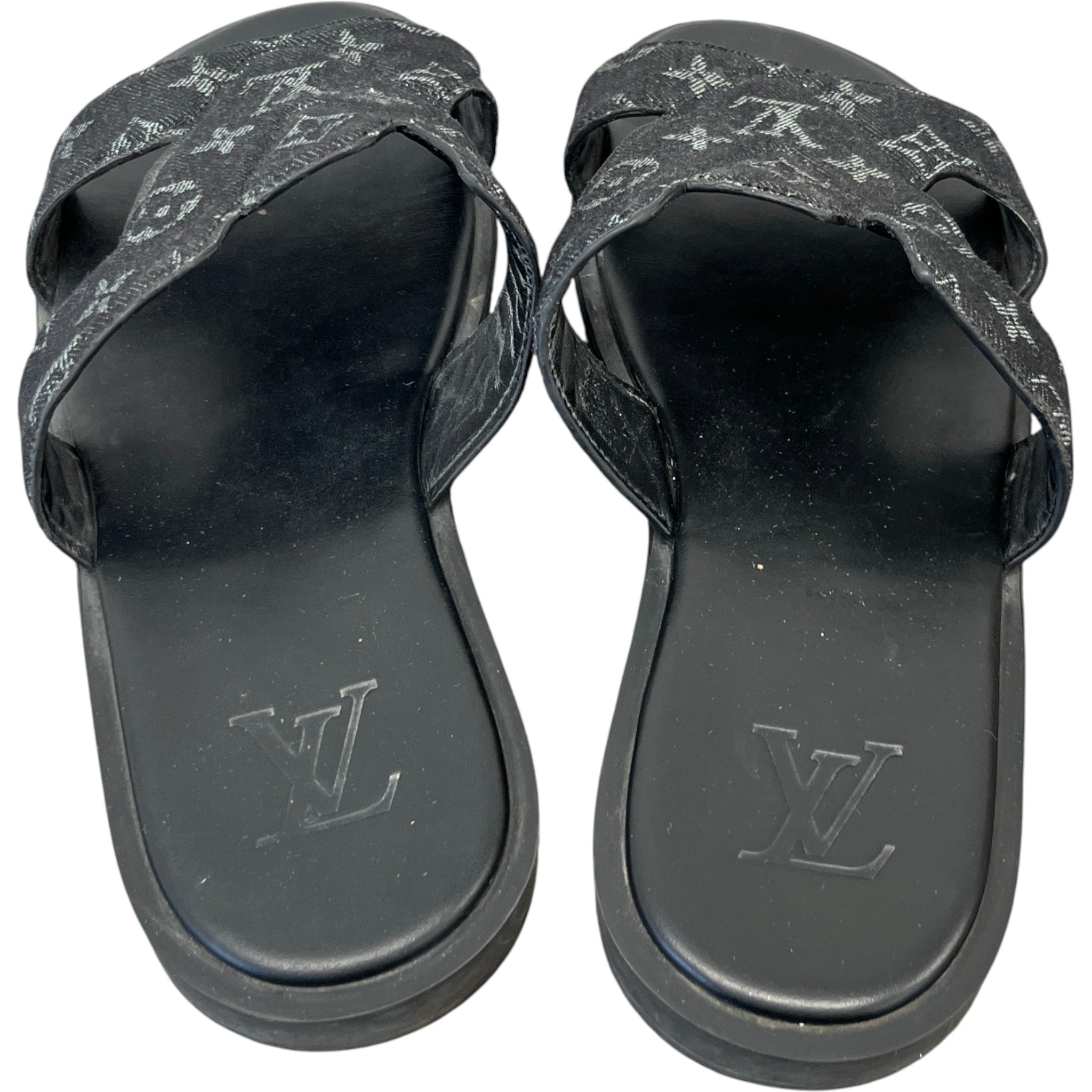 Men's Monogram Eclipse Slides Black Size EU 43 / UK 9