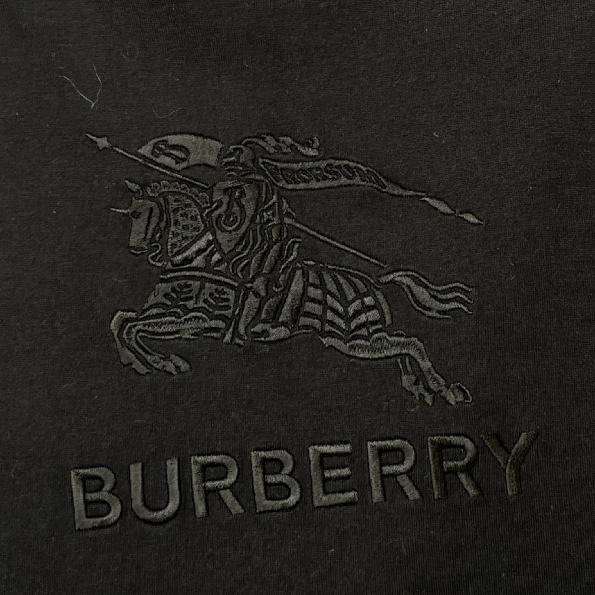 Men's Embroidered Logo T-Shirt Black Size XXL