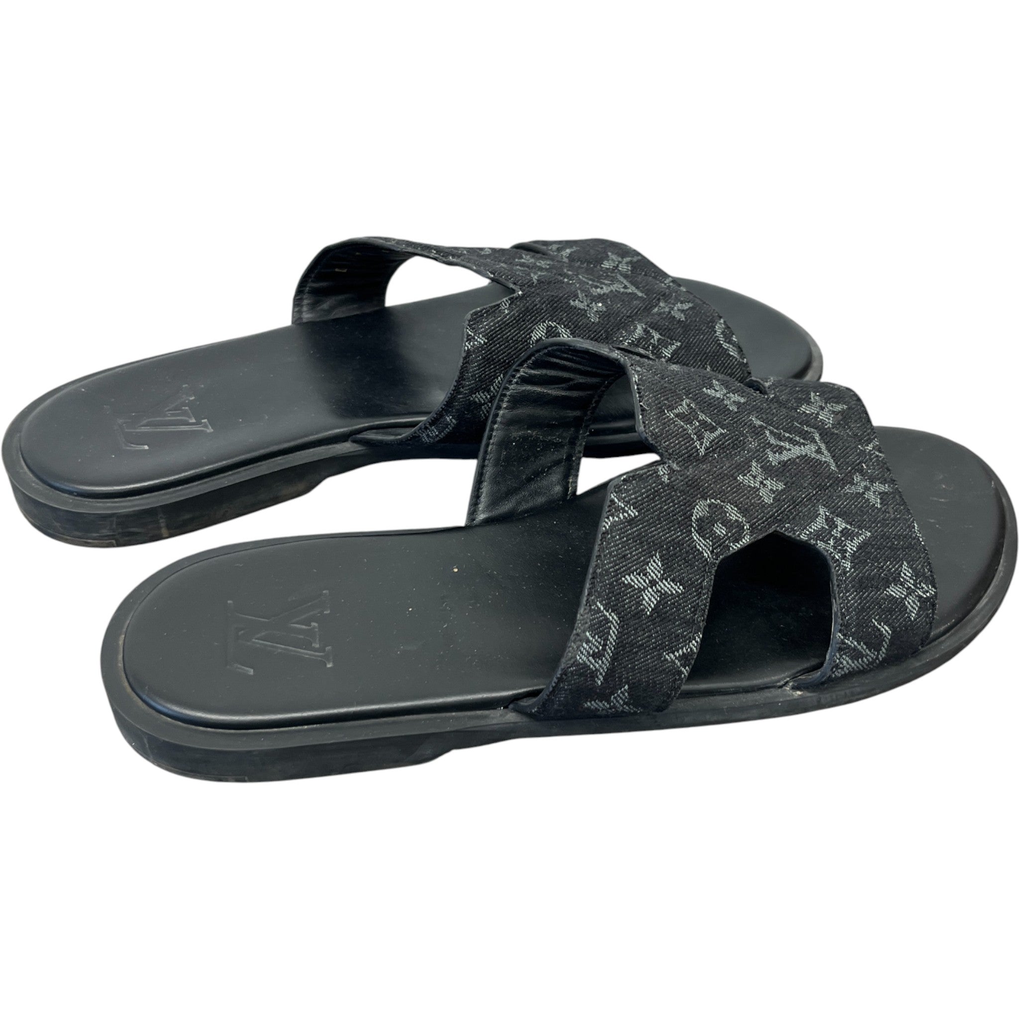 Men's Monogram Eclipse Slides Black Size EU 43 / UK 9