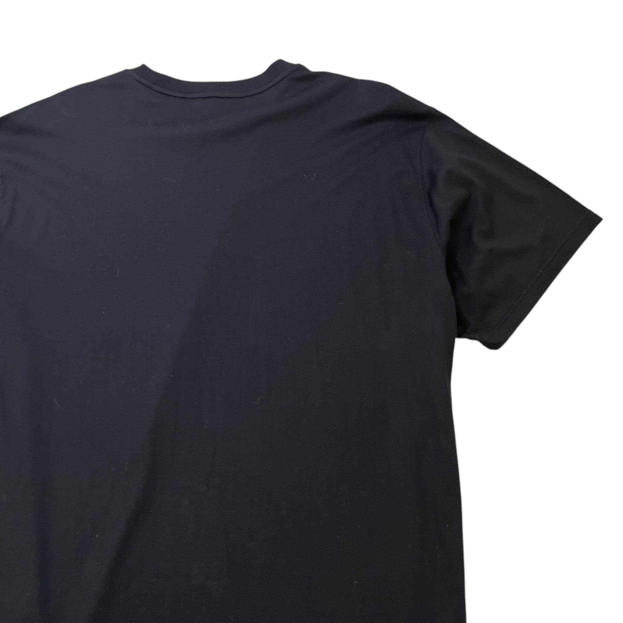 Men's Embroidered Logo T-Shirt Black Size XXL