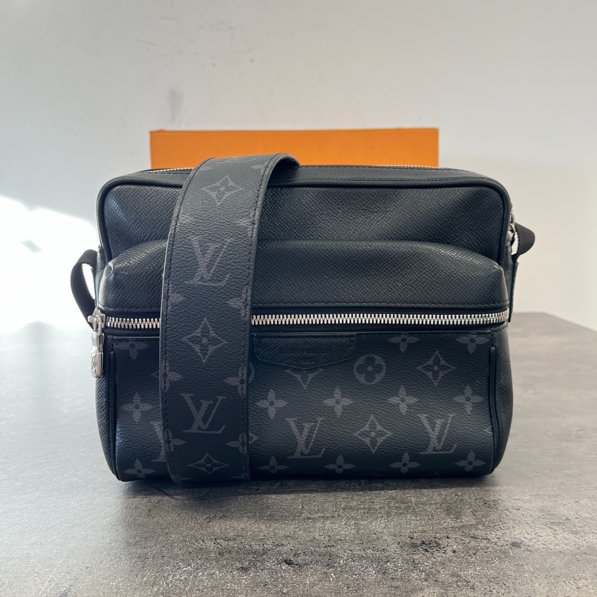 Men's Monogram Eclipse Outdoor Messenger Bag Black