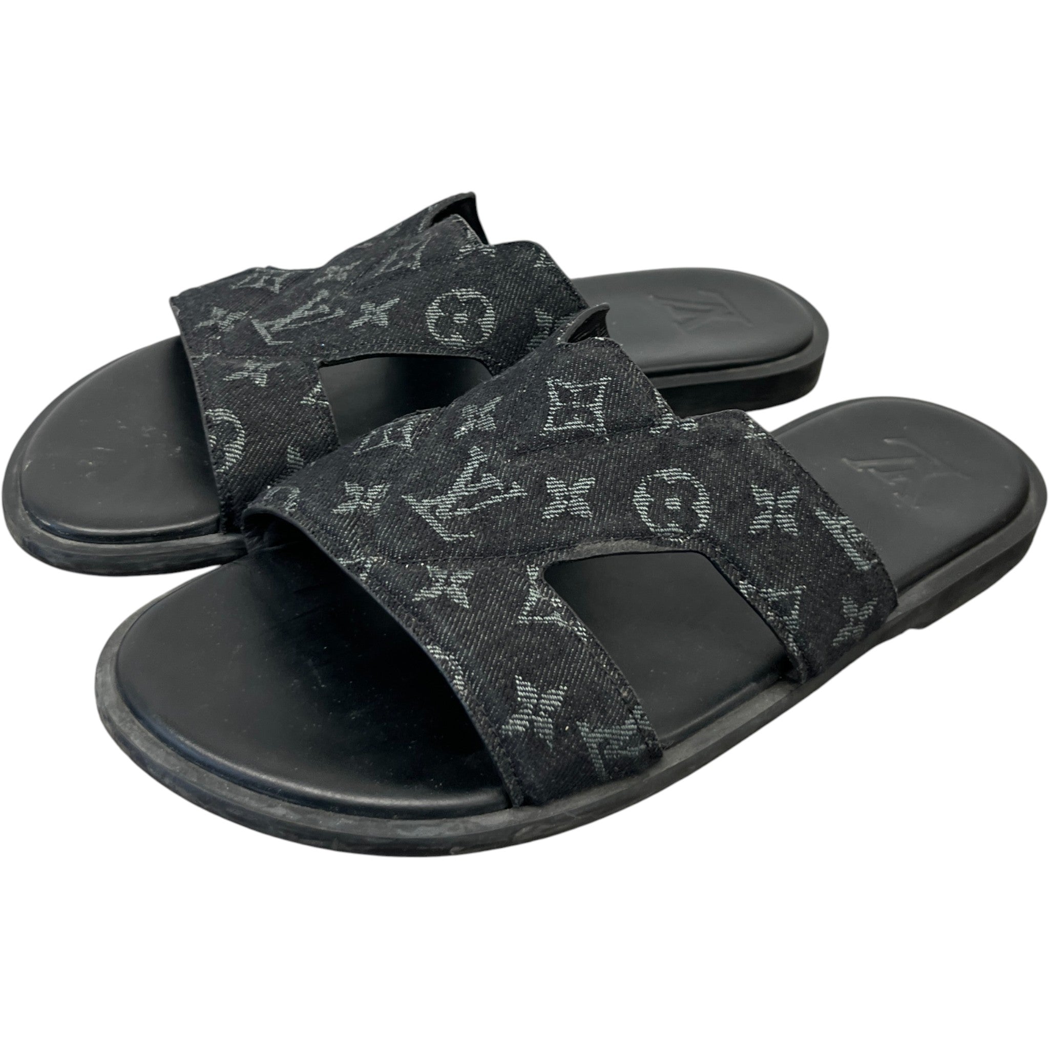 Men's Monogram Eclipse Slides Black Size EU 43 / UK 9