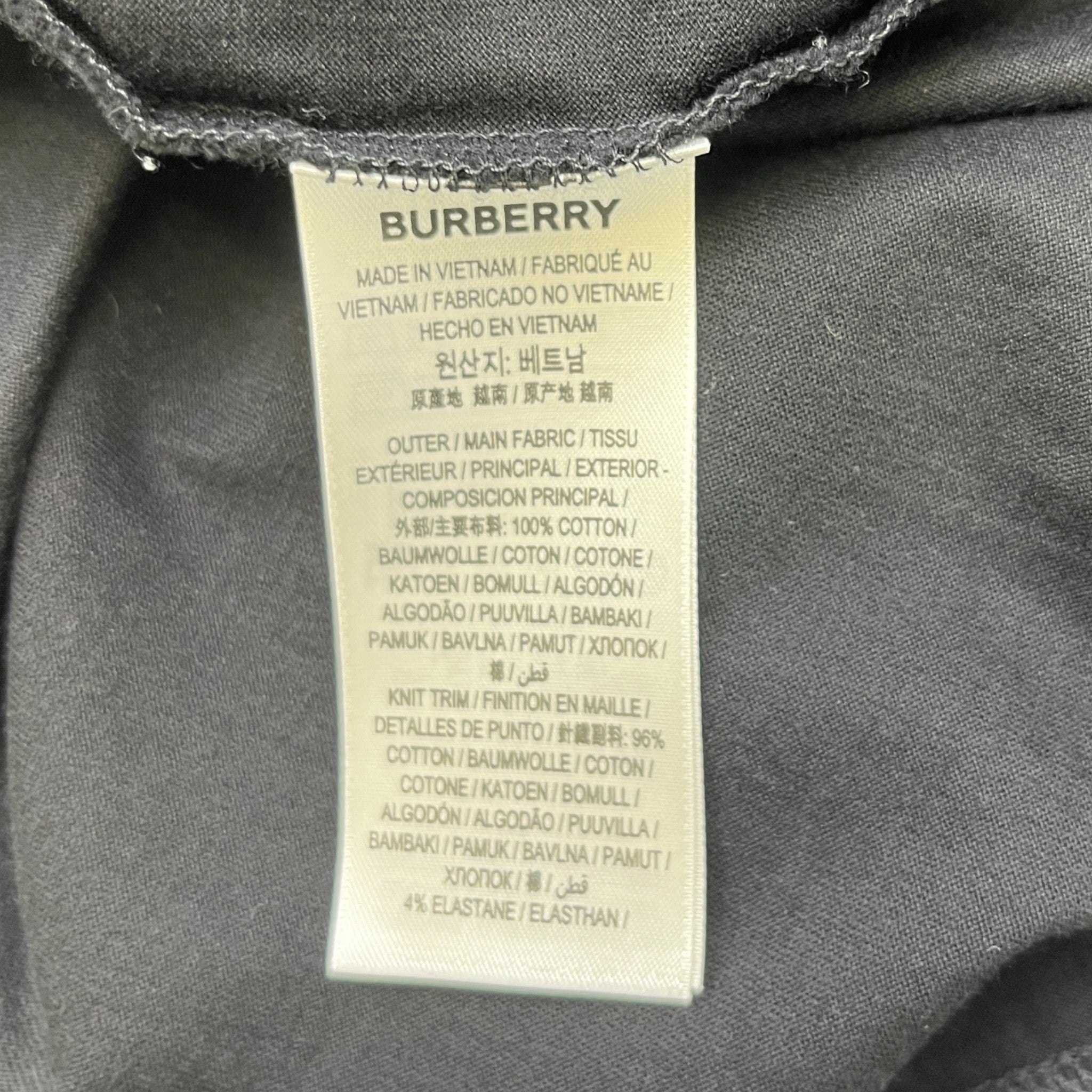 Men's Embroidered Logo T-Shirt Black Size XXL