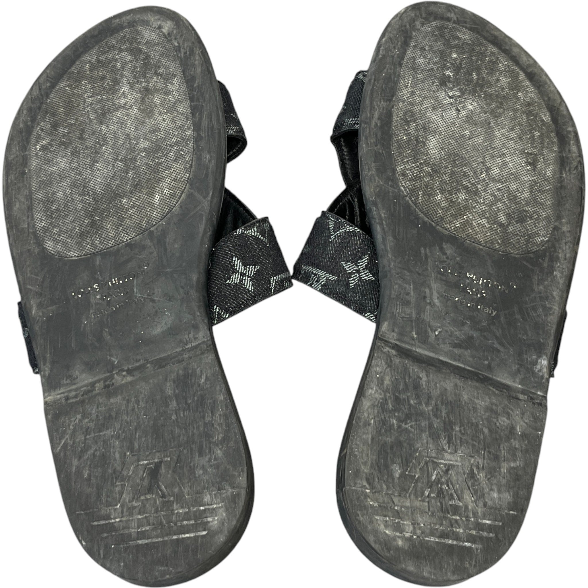 Men's Monogram Eclipse Slides Black Size EU 43 / UK 9