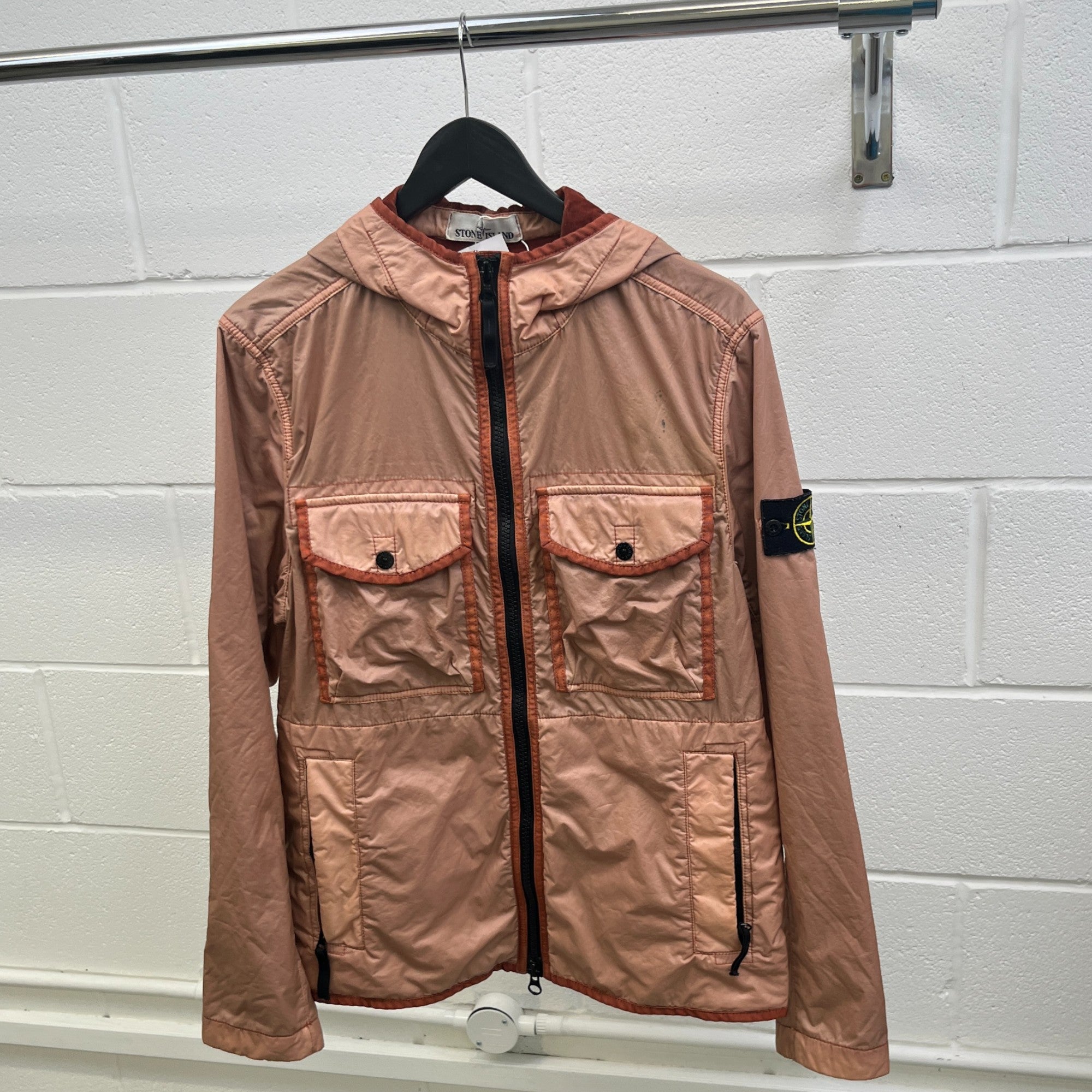 Men's Lamy Flock Windbreaker Pink Size S