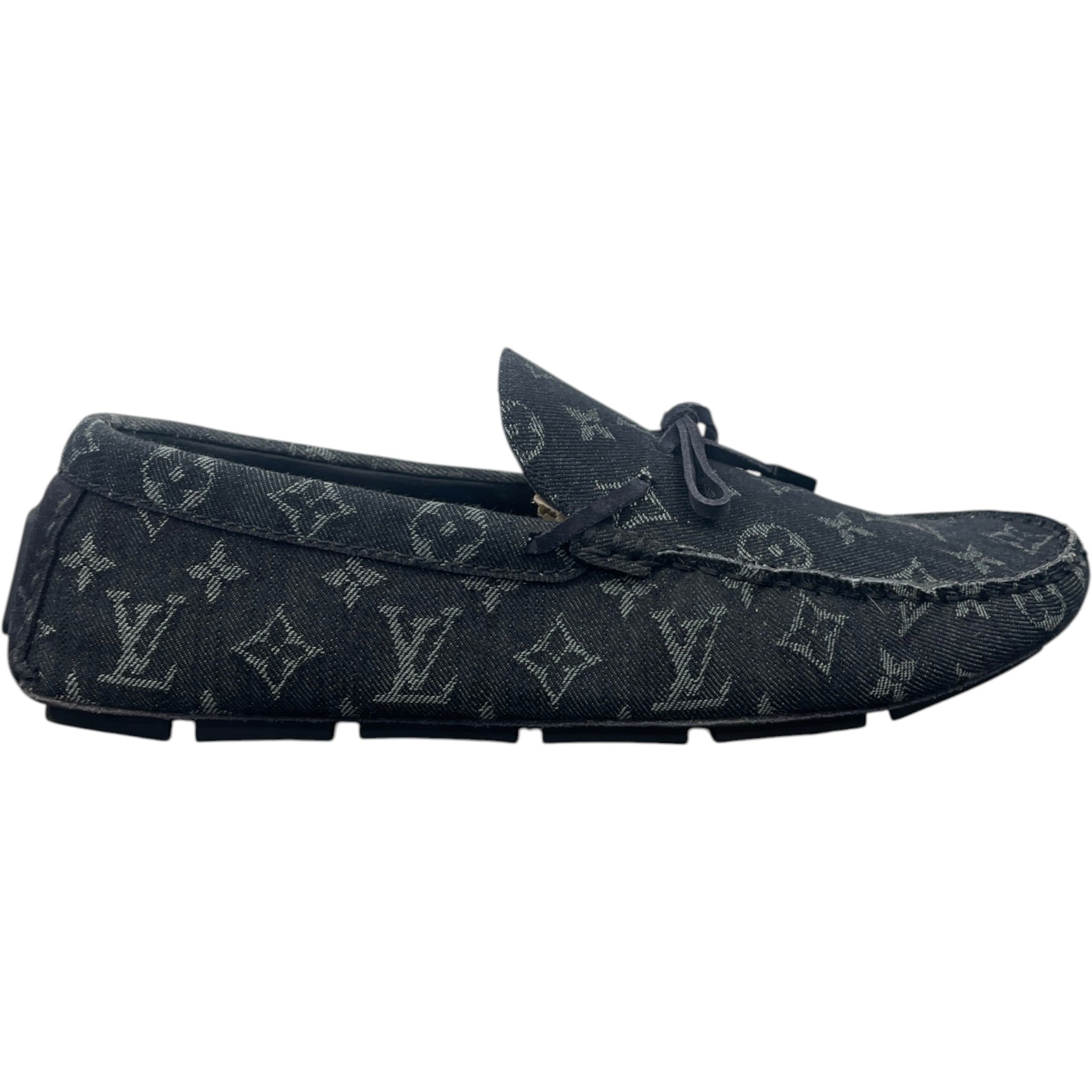 Men's Lv Driver Moccasins Loafers Black Size EU 43 / UK 9