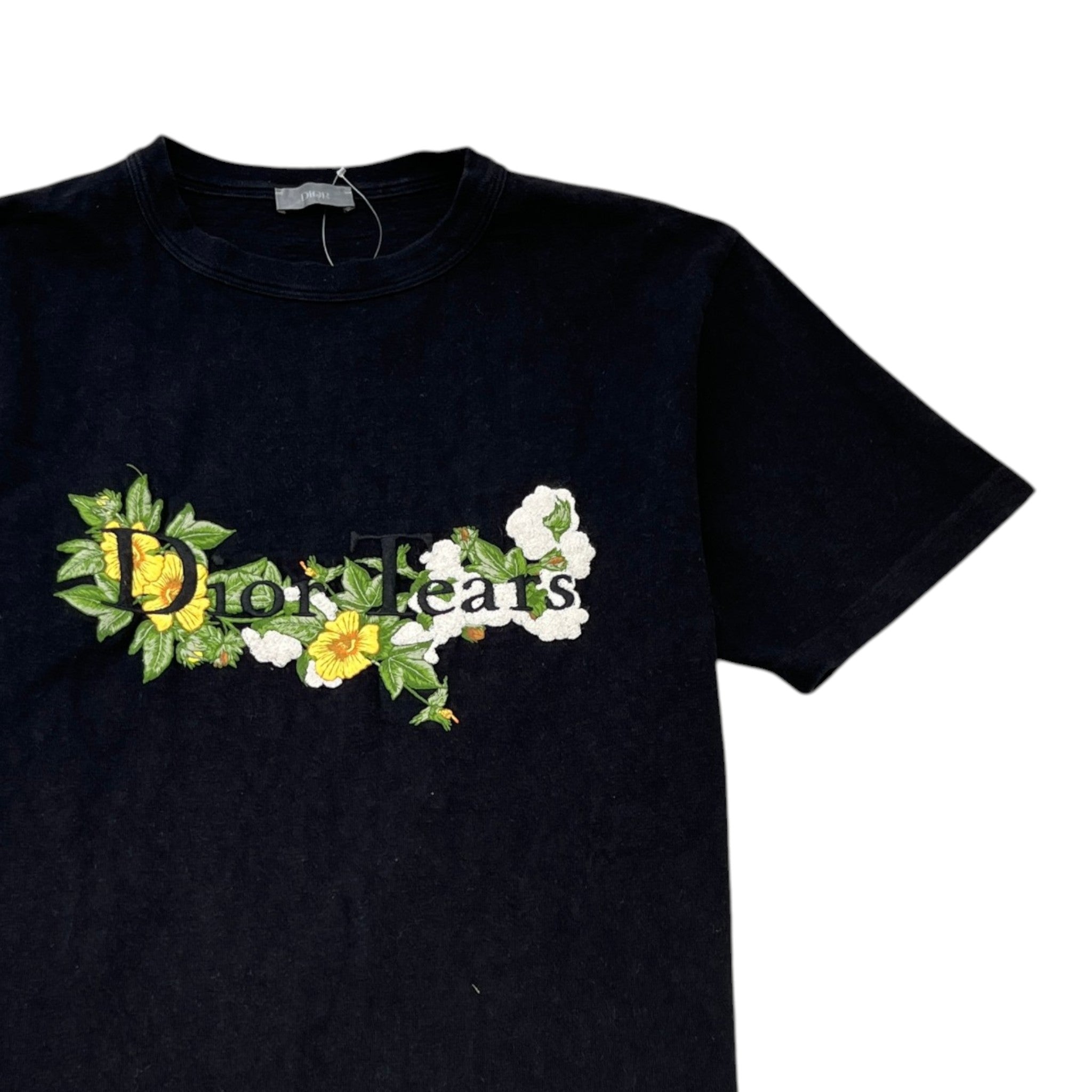 Men's X Denim Tears Logo Print T-Shirt Black Size M