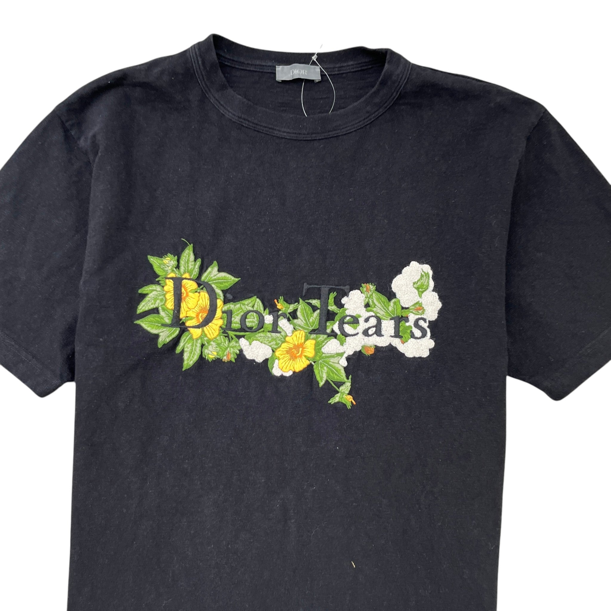 Men's X Denim Tears Logo Print T-Shirt Black Size M