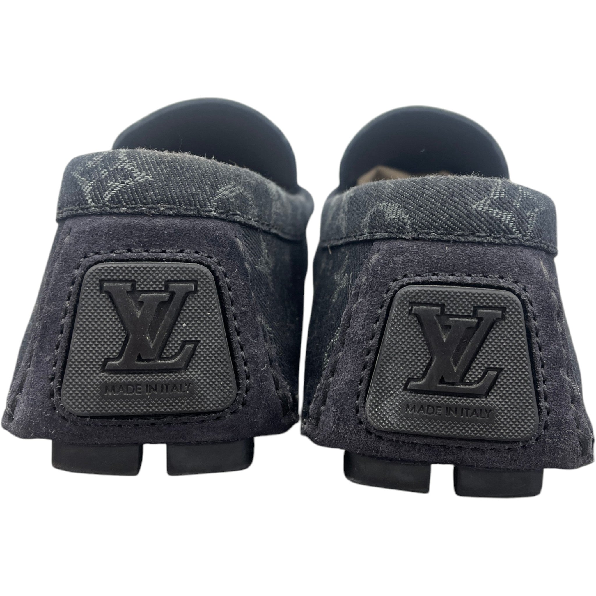 Men's Lv Driver Moccasins Loafers Black Size EU 43 / UK 9