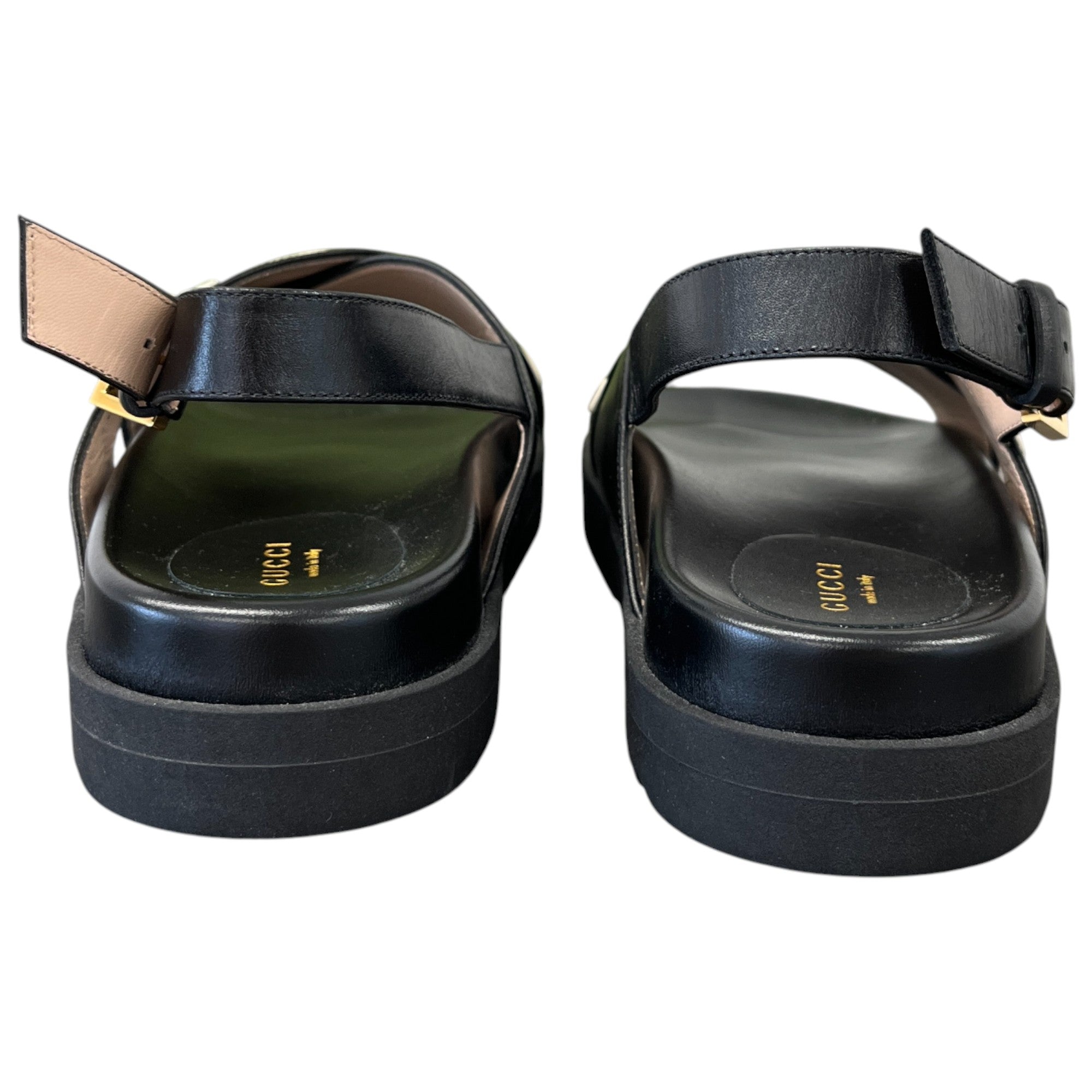 Women's Logo Print Sandals Black Size EU 38.5 / UK 5.5