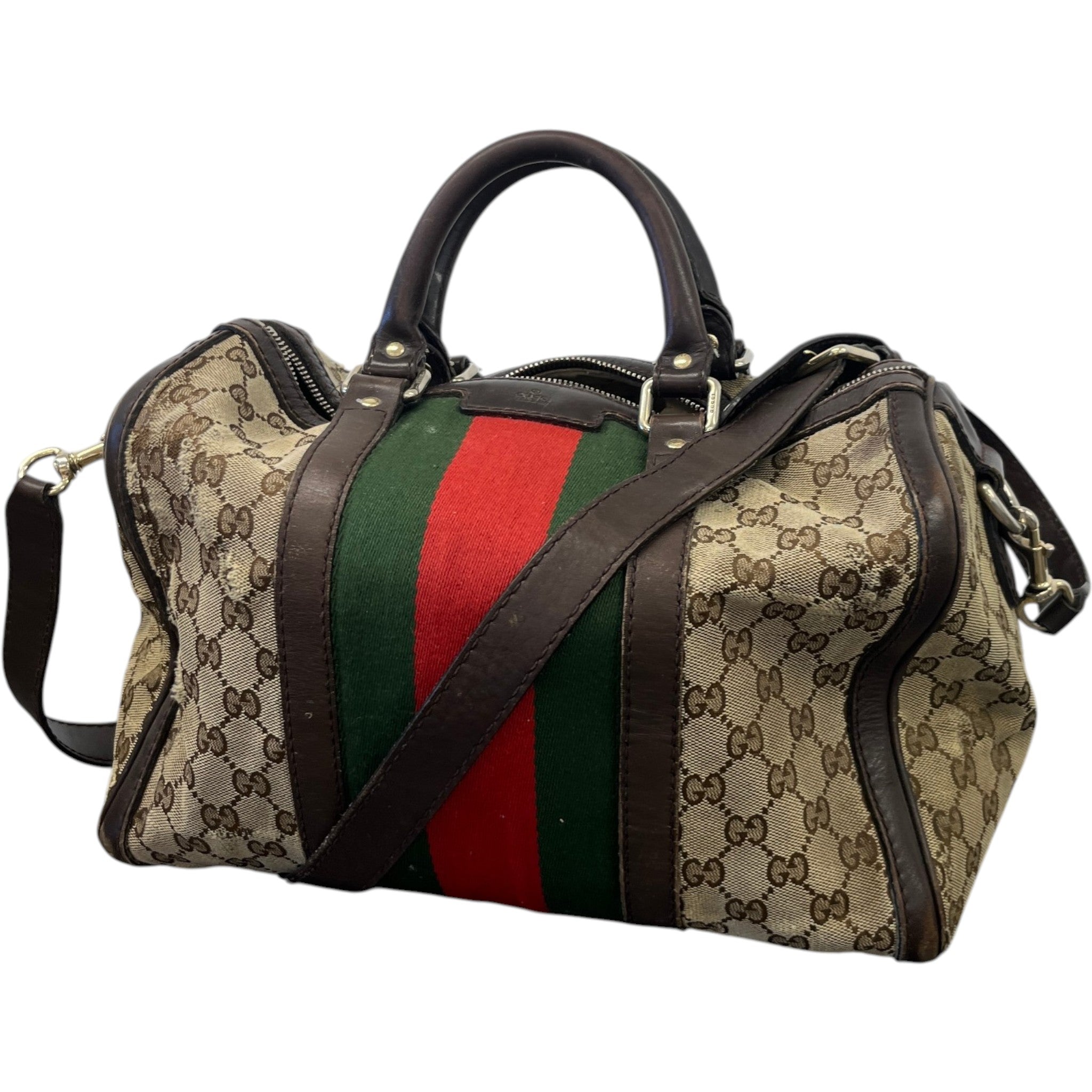 Women's Gg Supreme Web Stripe Handbag Beige