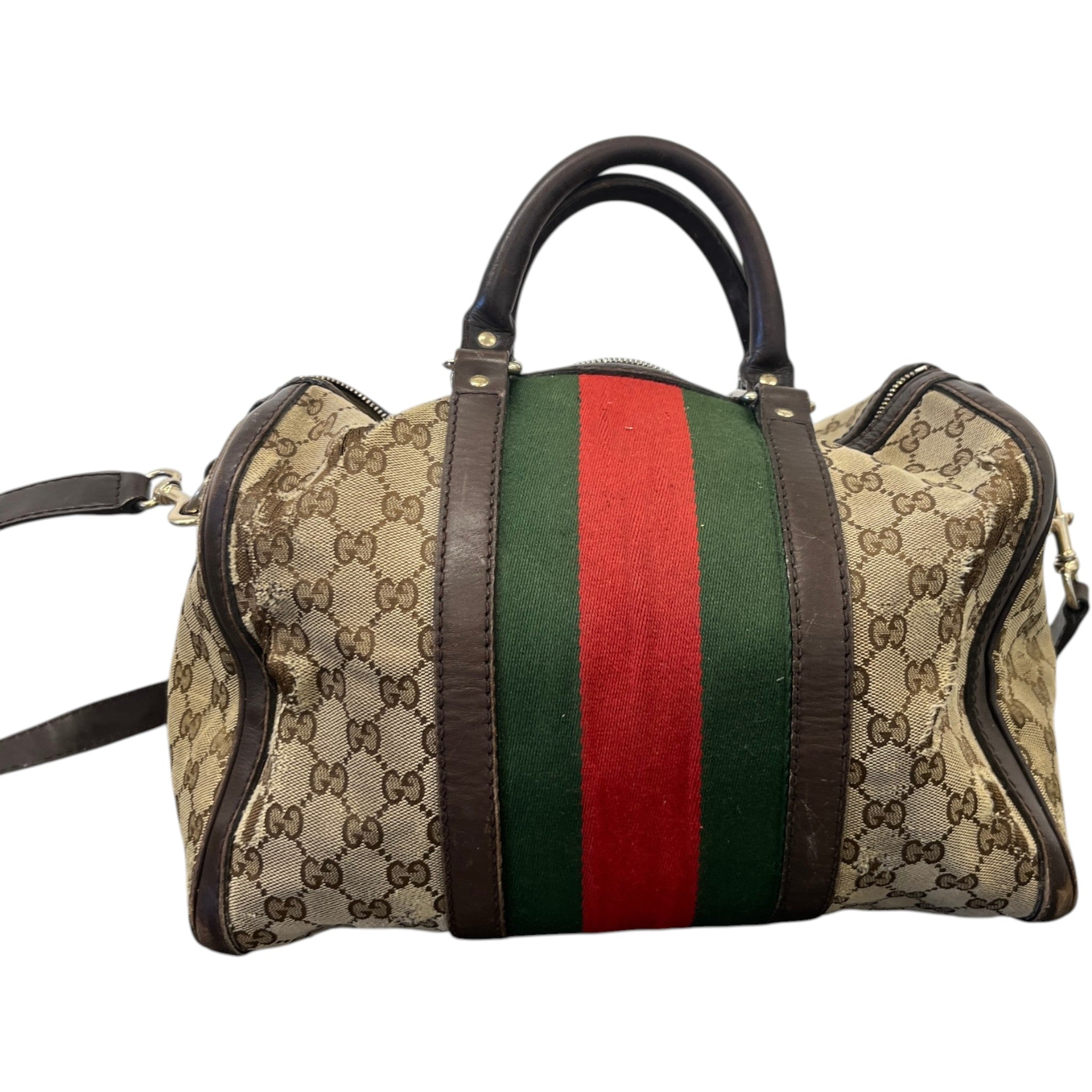Women's Gg Supreme Web Stripe Handbag Beige