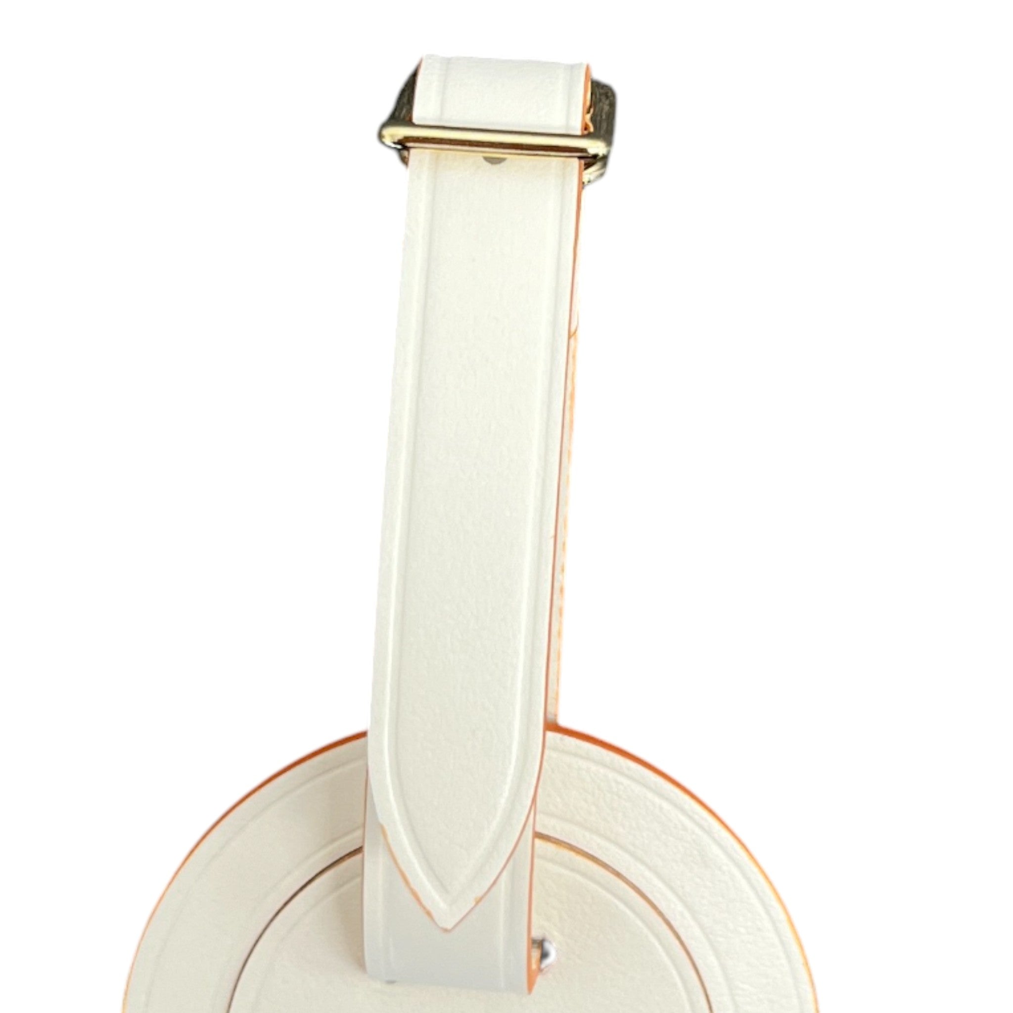 Embossed Logo Luggage Tag Cream