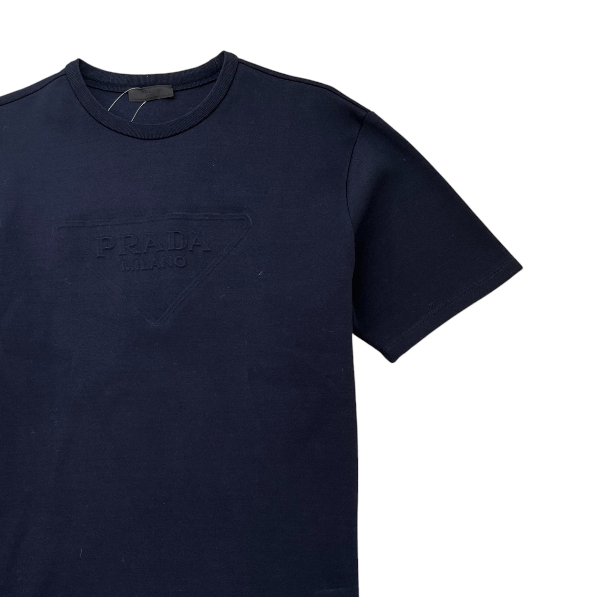 Men's Embossed Logo T-Shirt Navy Size XL