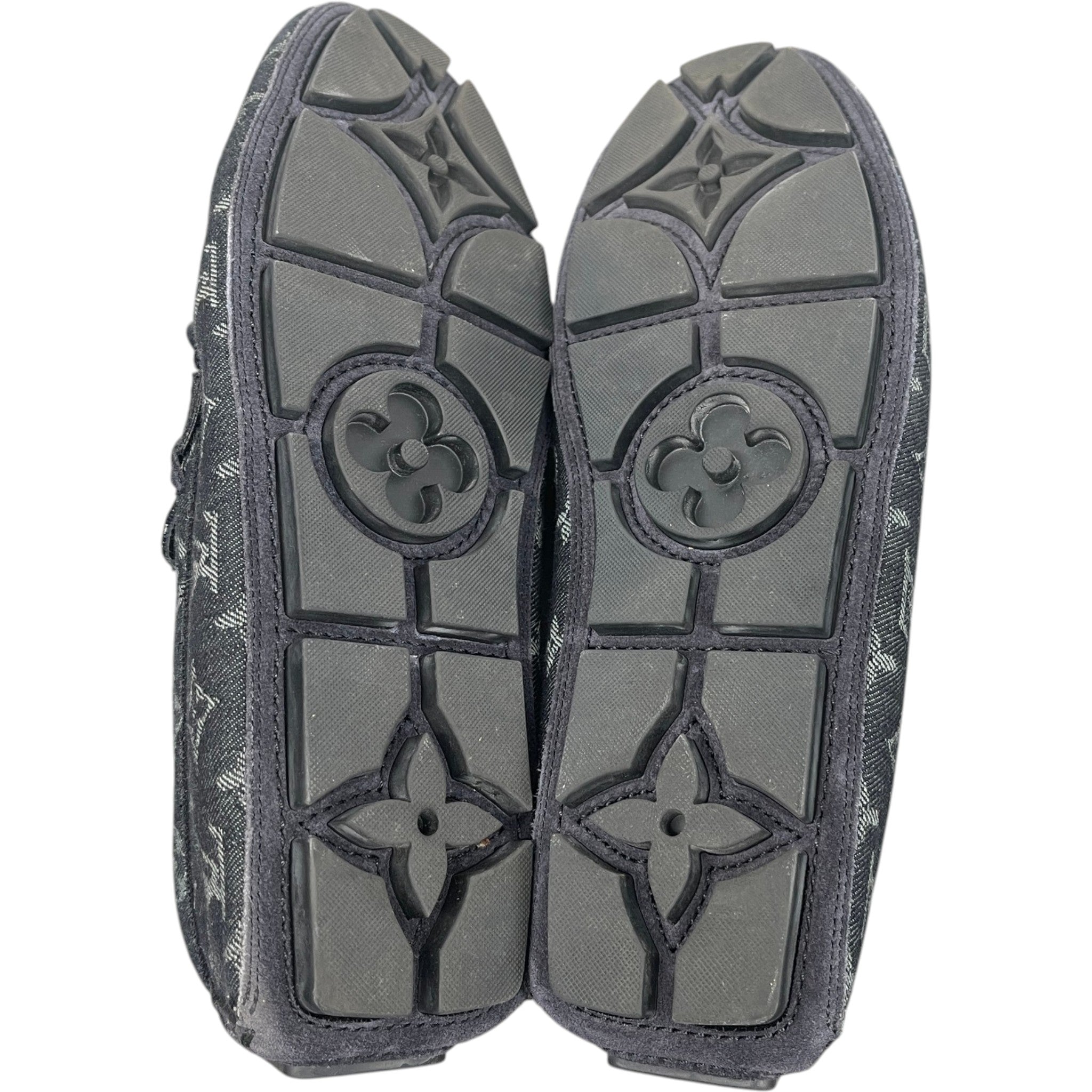 Men's Lv Driver Moccasins Loafers Black Size EU 43 / UK 9