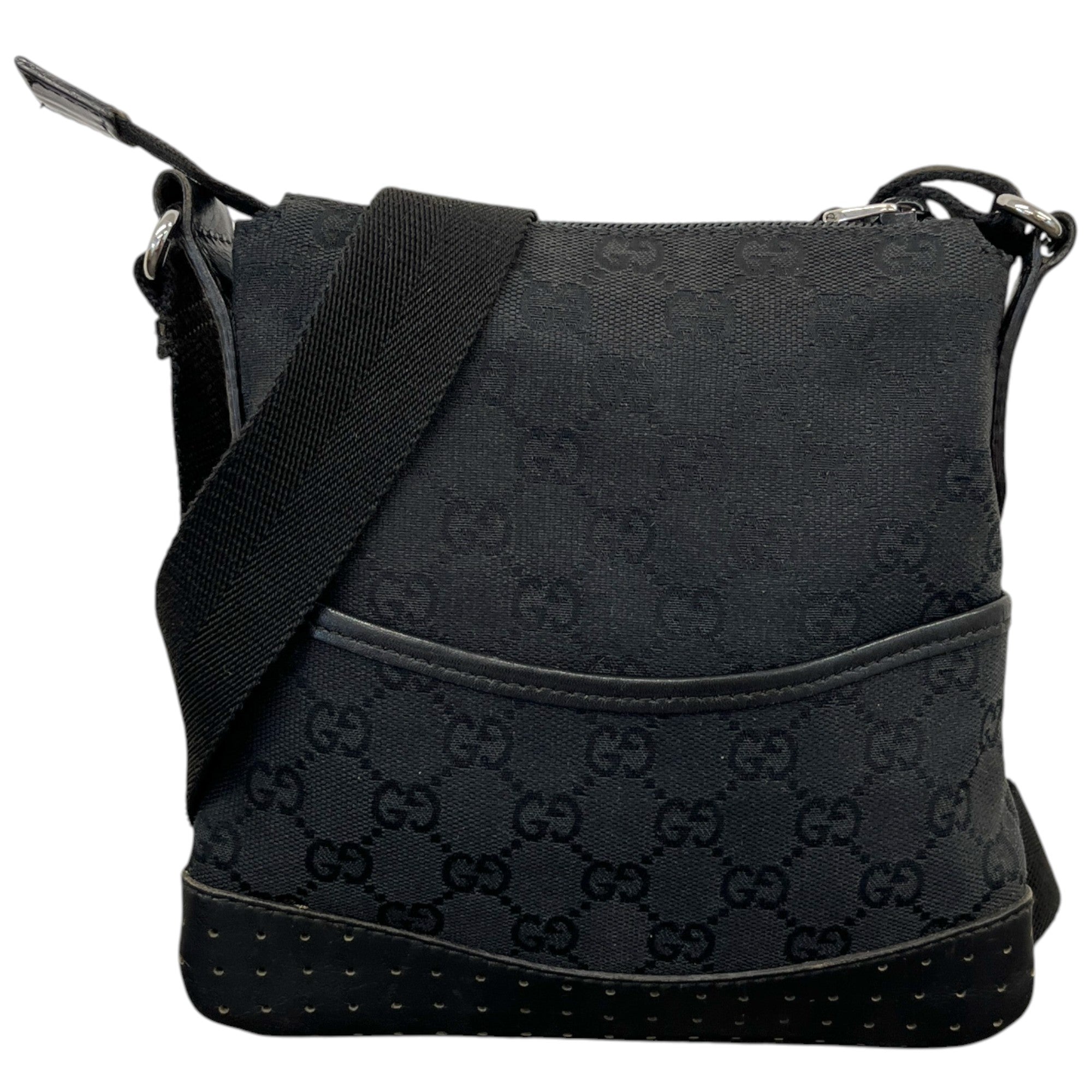 Women's Gg Canvas Messenger Bag Black