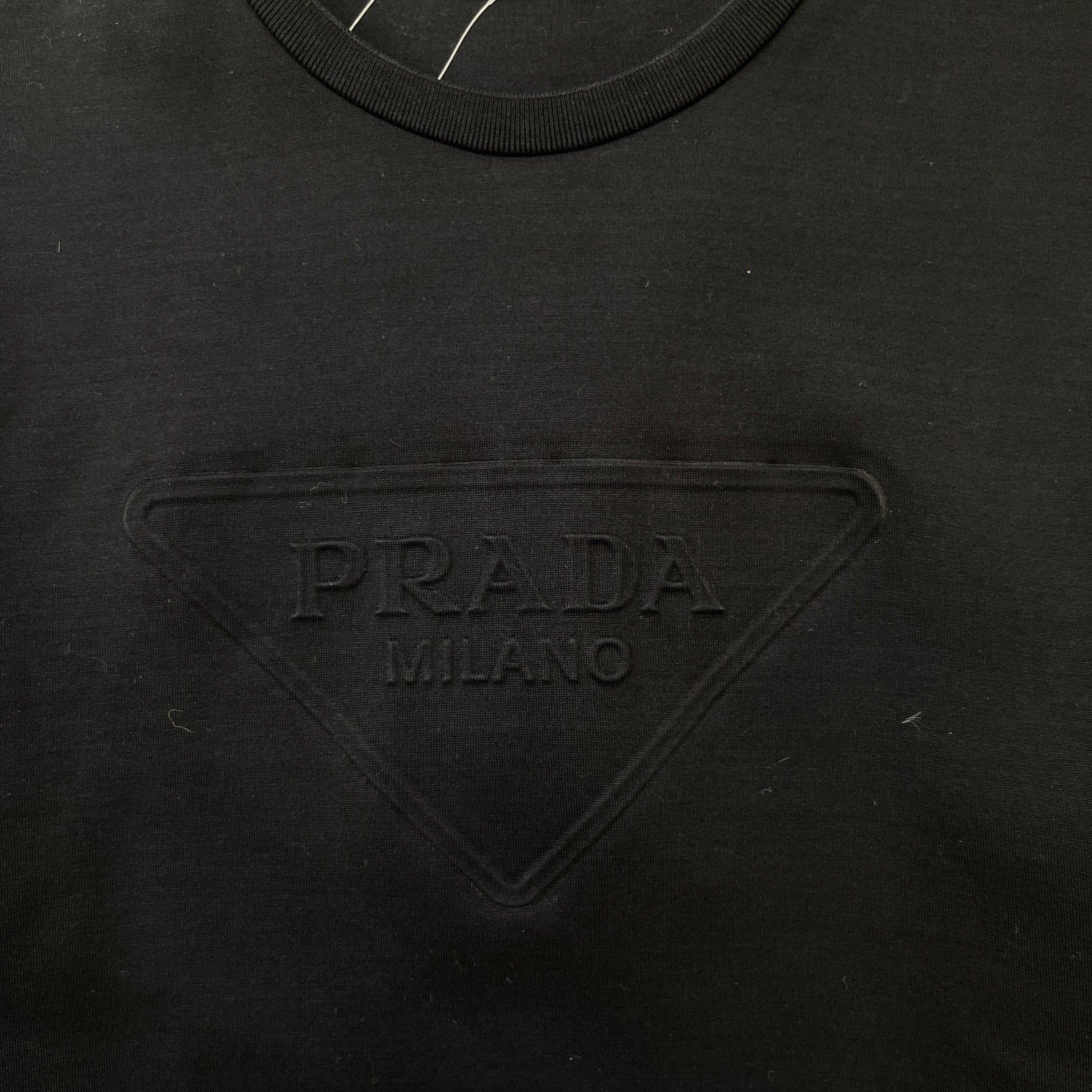 Men's Embossed Logo T-Shirt Navy Size XL