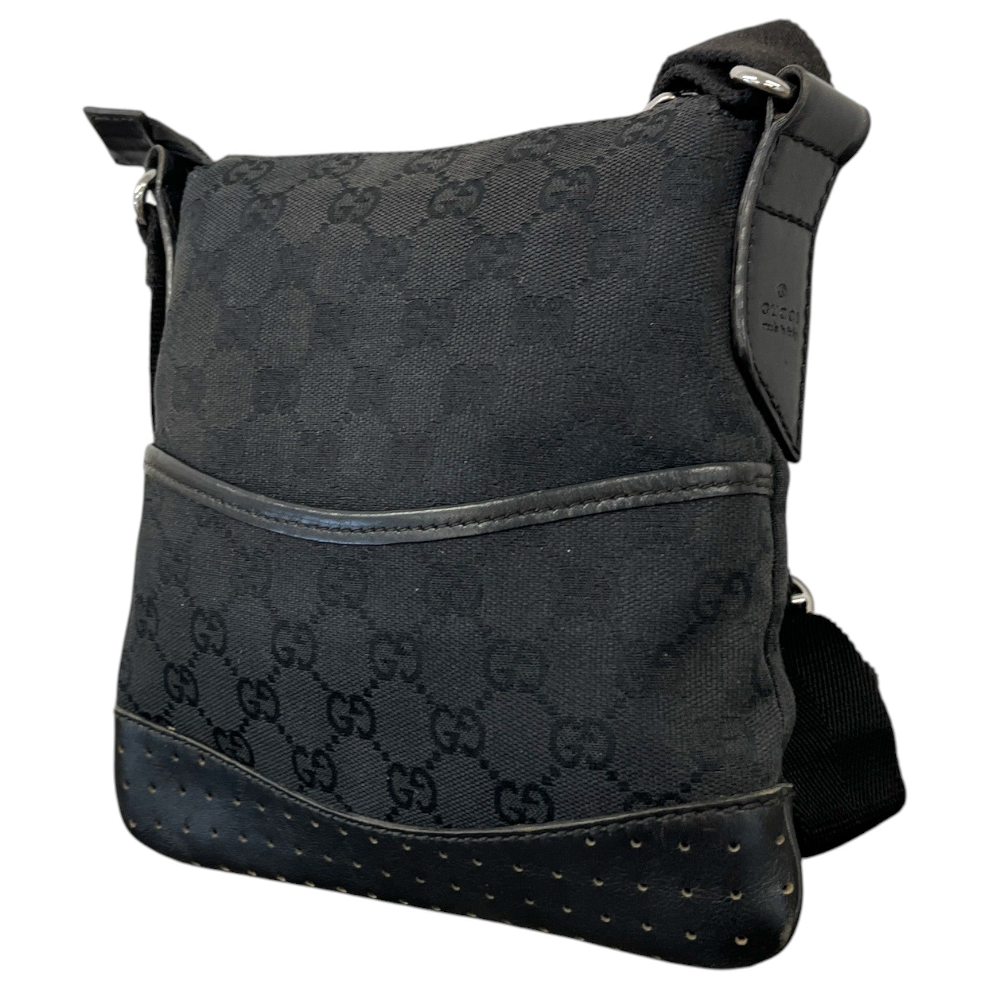 Women's Gg Canvas Messenger Bag Black