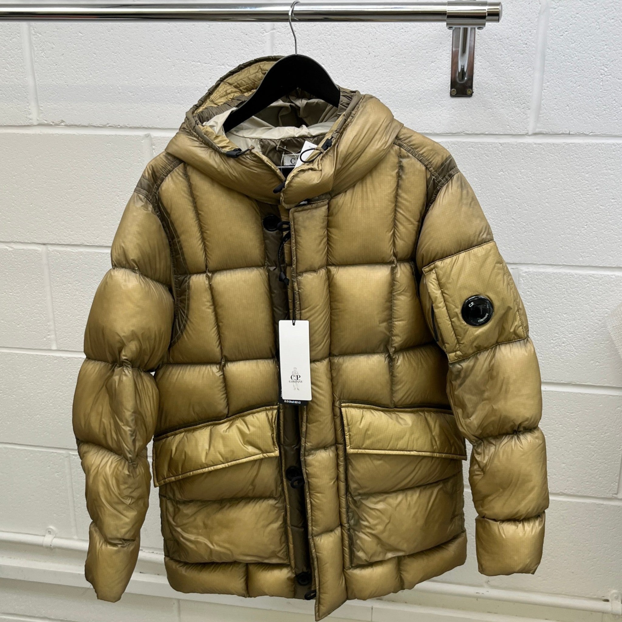 Men's D.D Shell Down Jacket Brown Size IT 46 / S