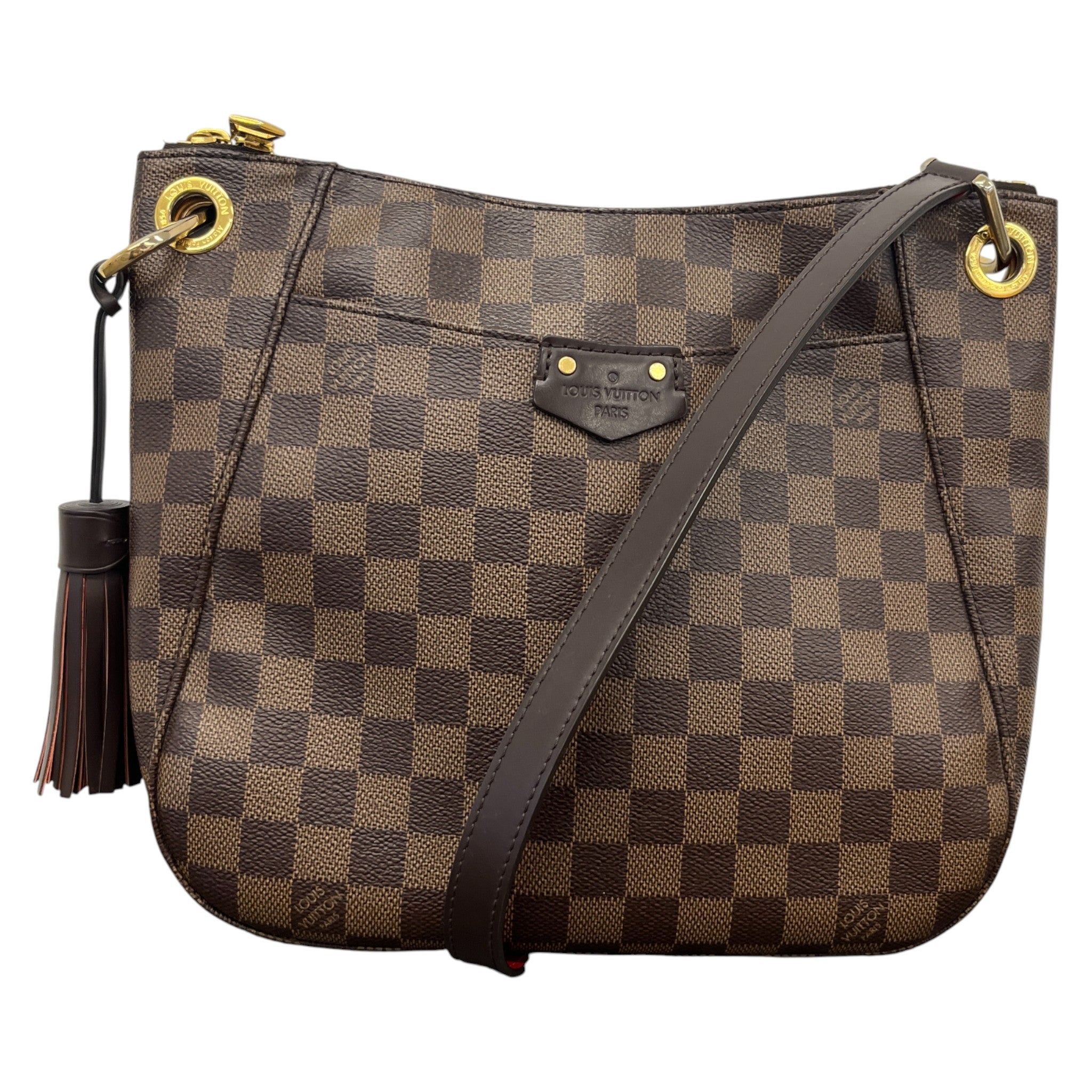 Women's Damier Ebene South Bank Besace Handbag Brown